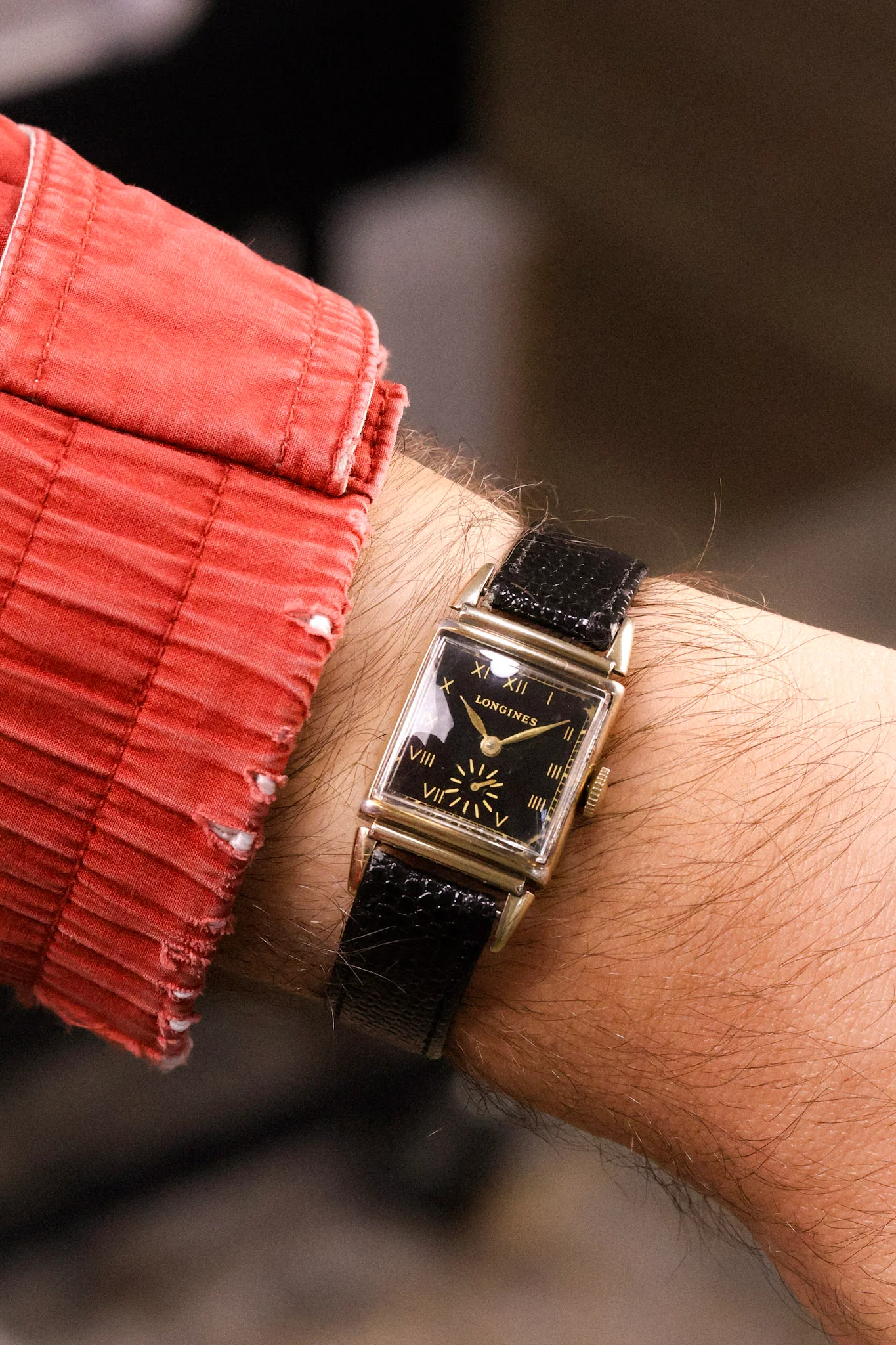 1940s Longines 10K Gold Filled Mechanical Tank - Image 3