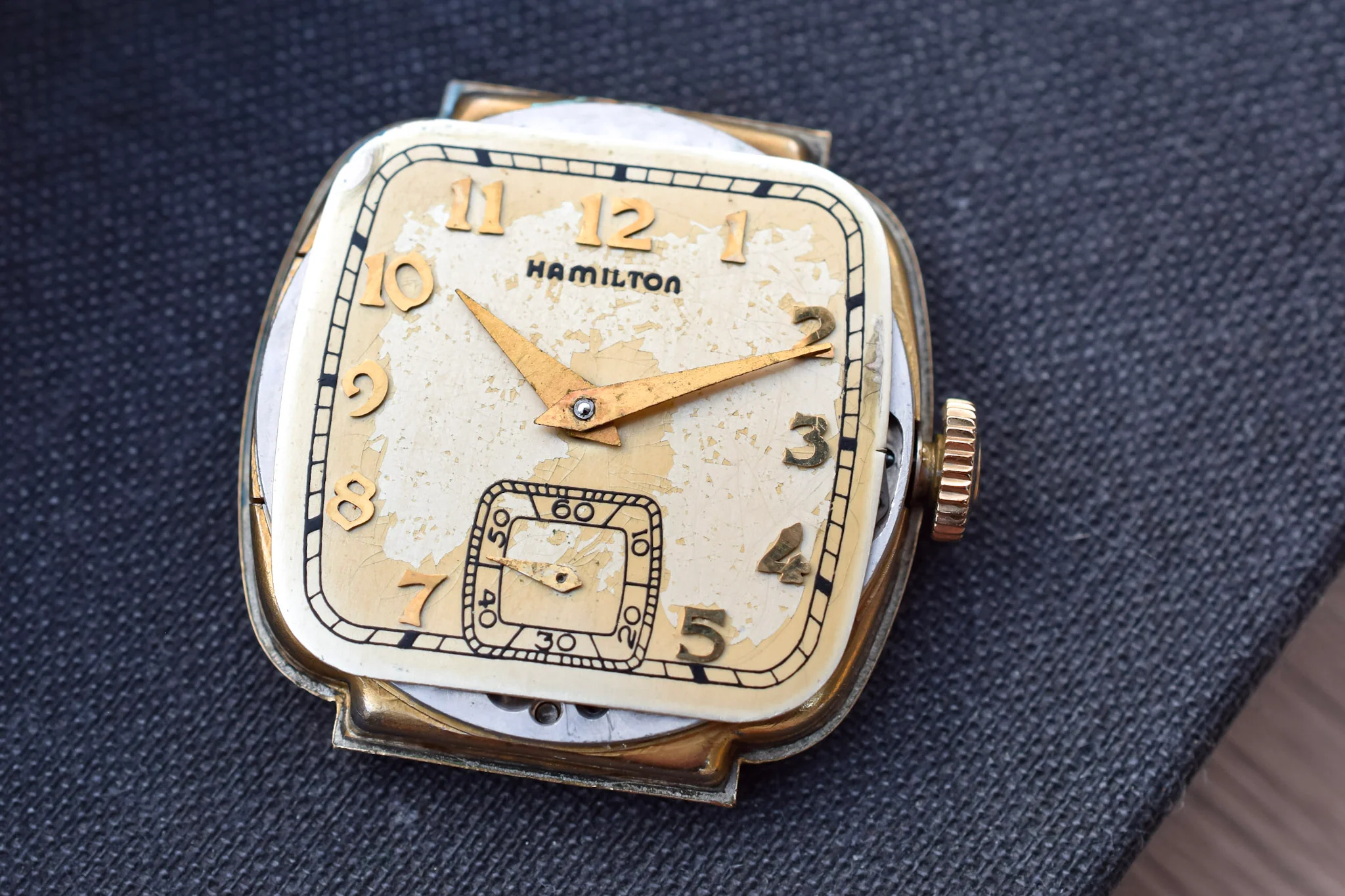 1941 Vintage 14K Gold Filled Mechanical Hamilton Martin - Image 8