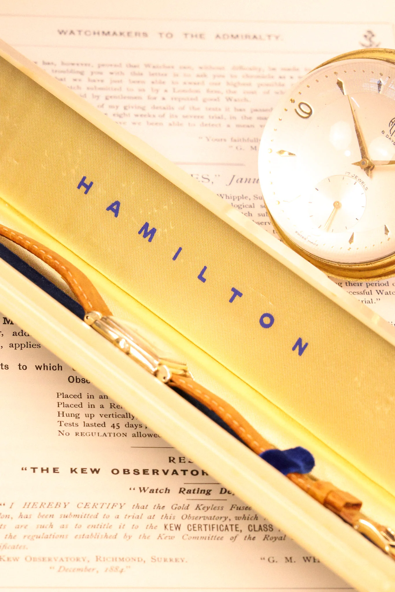 1948 Hamilton Dyson - 14K Gold Filled Award Watch - Image 5