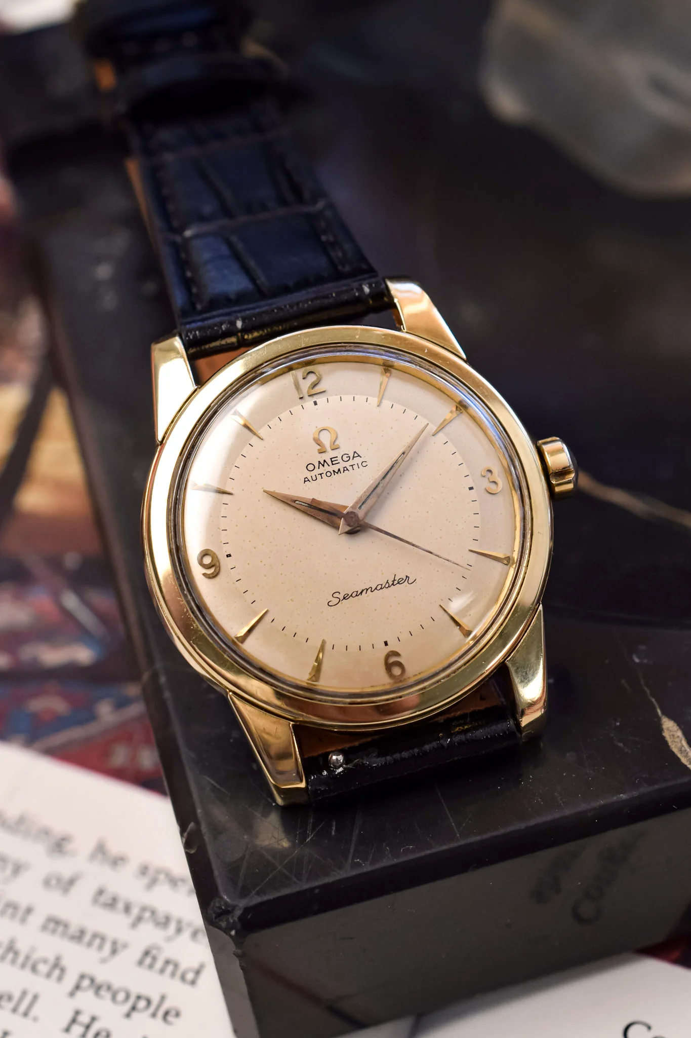 1950s Omega Seamaster Explorer Dial Automatic Gold Capped - Image 4