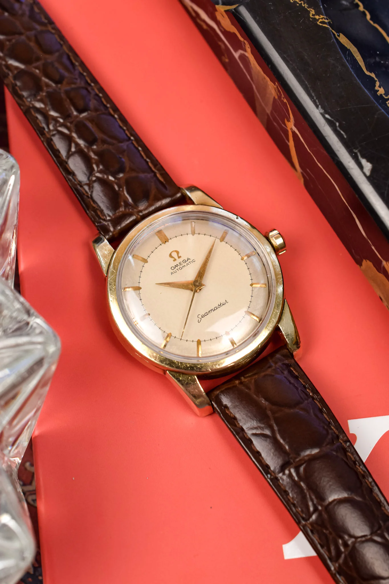1950s Omega Seamaster No Lume Automatic Gold Capped - Image 5