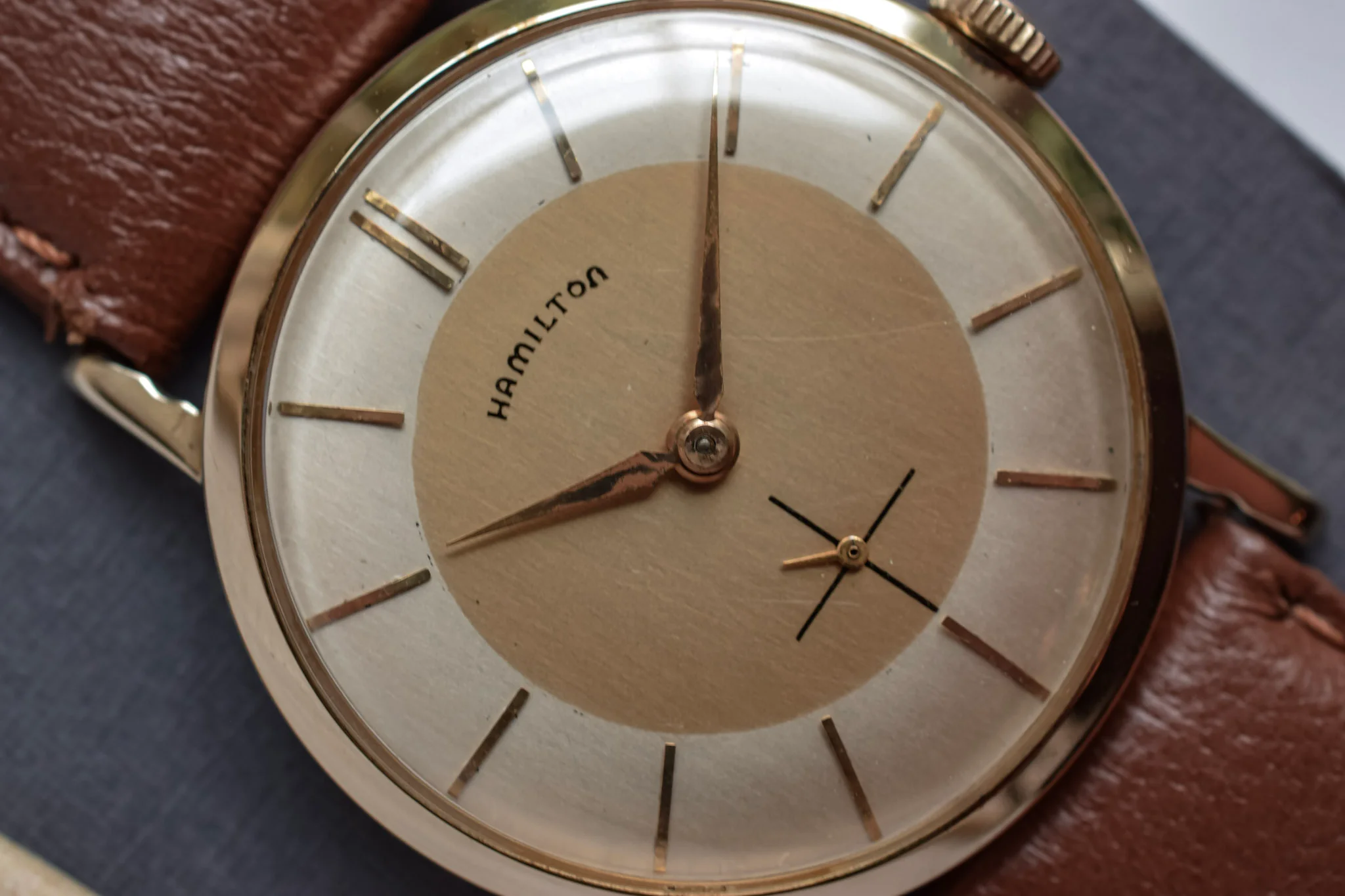 1956 Hamilton Mechanical 10K Gold Filled Edgemere B - Image 3