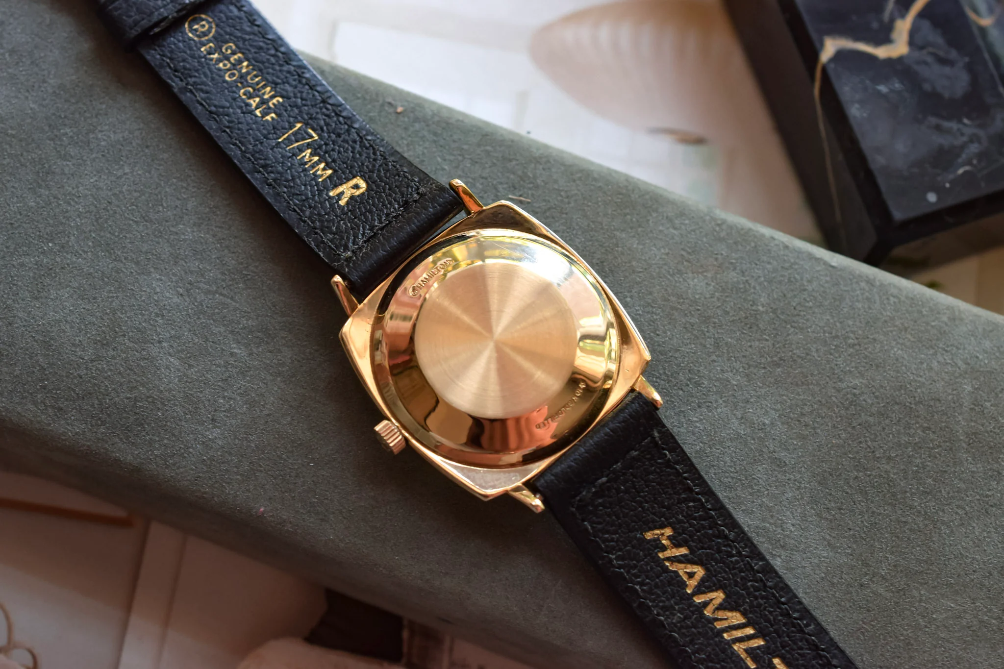 Mint 1960s Hamilton Thin-o-matic 10K Gold Filled Cushion - Image 17