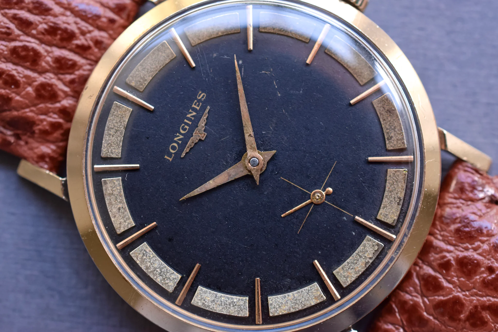 1950s Longines 10K GF Mechanical Gilt Tuxedo - Image 3