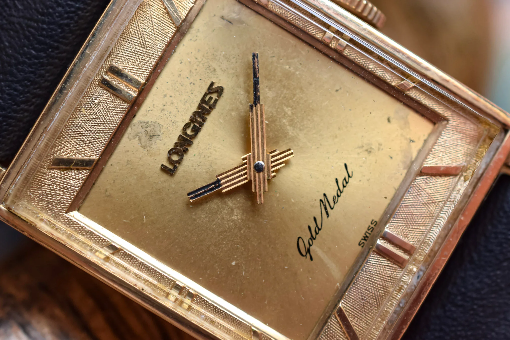 1960s Longines 10K GF Mechanical Gold Medal Tank - Image 3