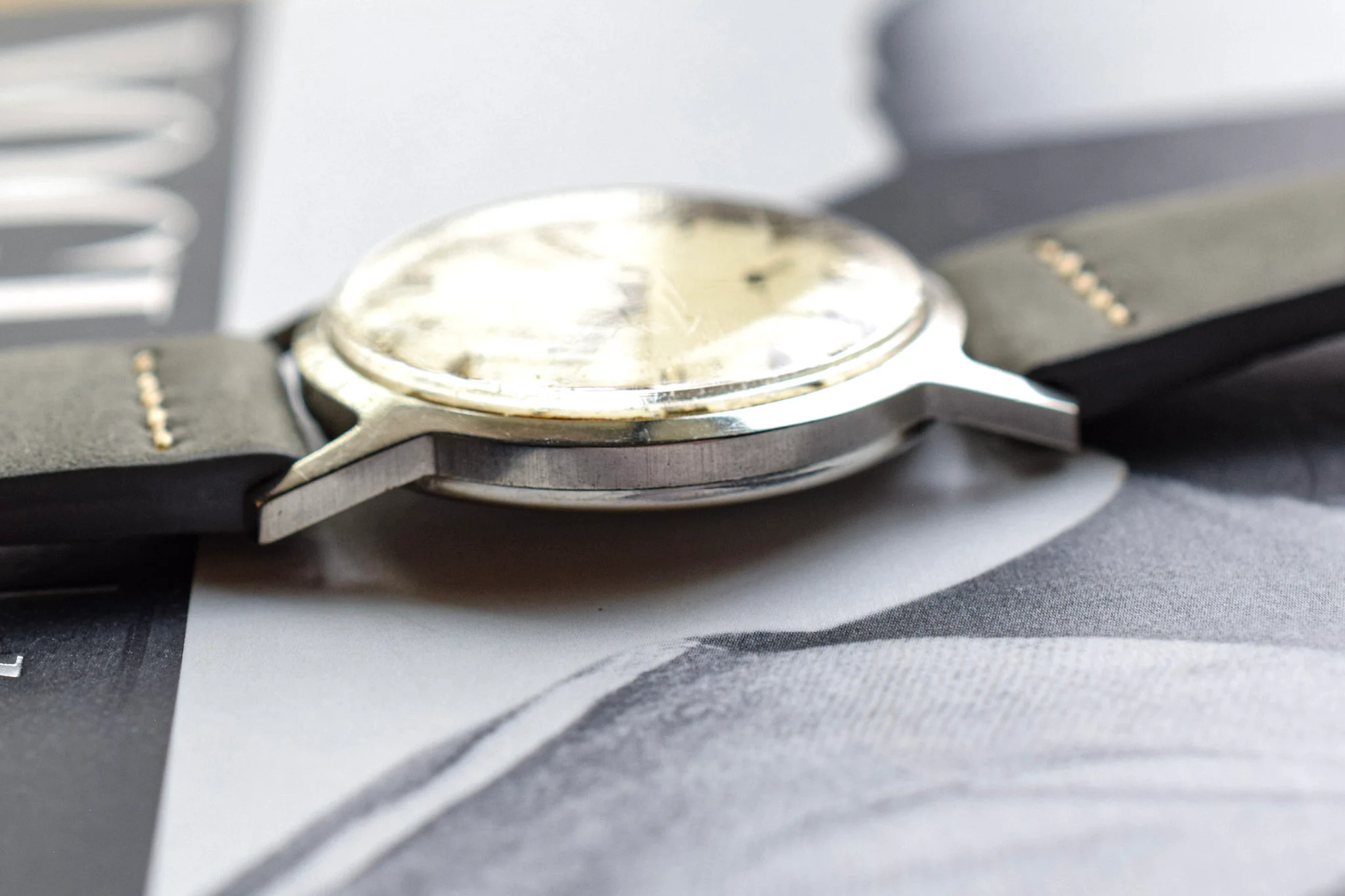 1963 Bulova Mechanical Patina Dial - Image 5