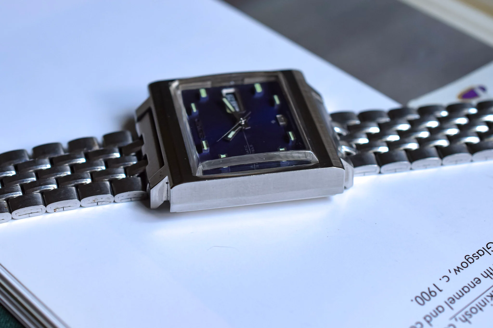 1969 Seiko 5 Automatic Blue TV - Image 4