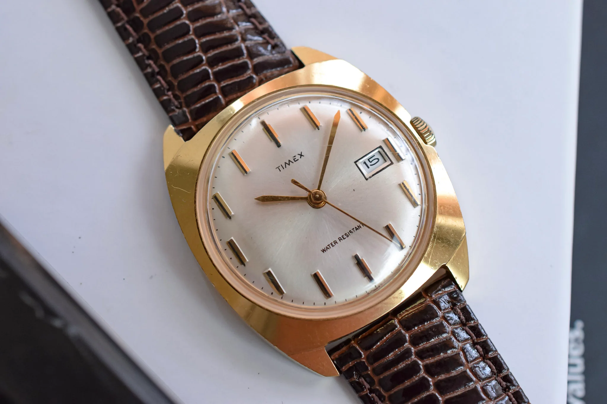 1970 Timex Mechanical Retro Cushion Calendar - Image 3