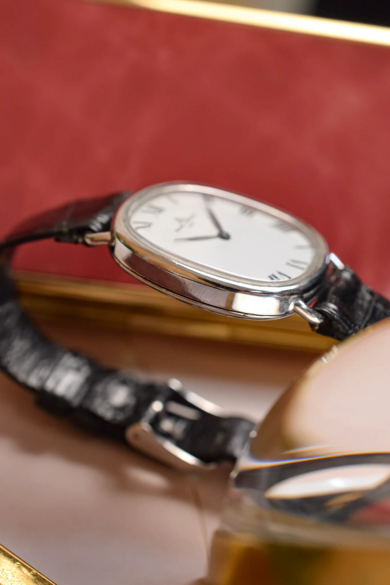1970s Baume & Mercier Mechanical Steel Roman TV - Image 6