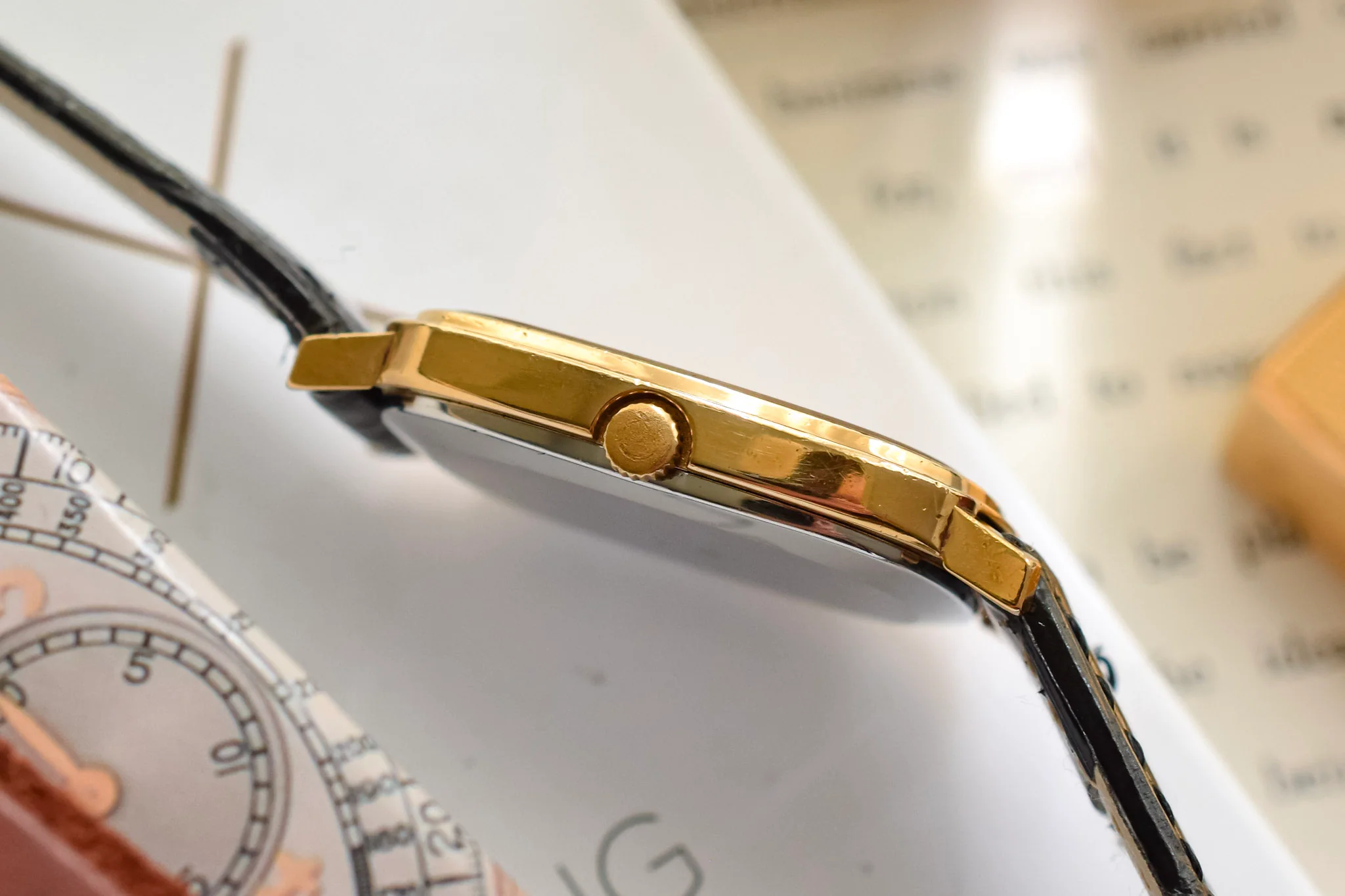 1970s Omega De Ville Gold Plated Mechanical Breguet Dial Ellipse - Image 4