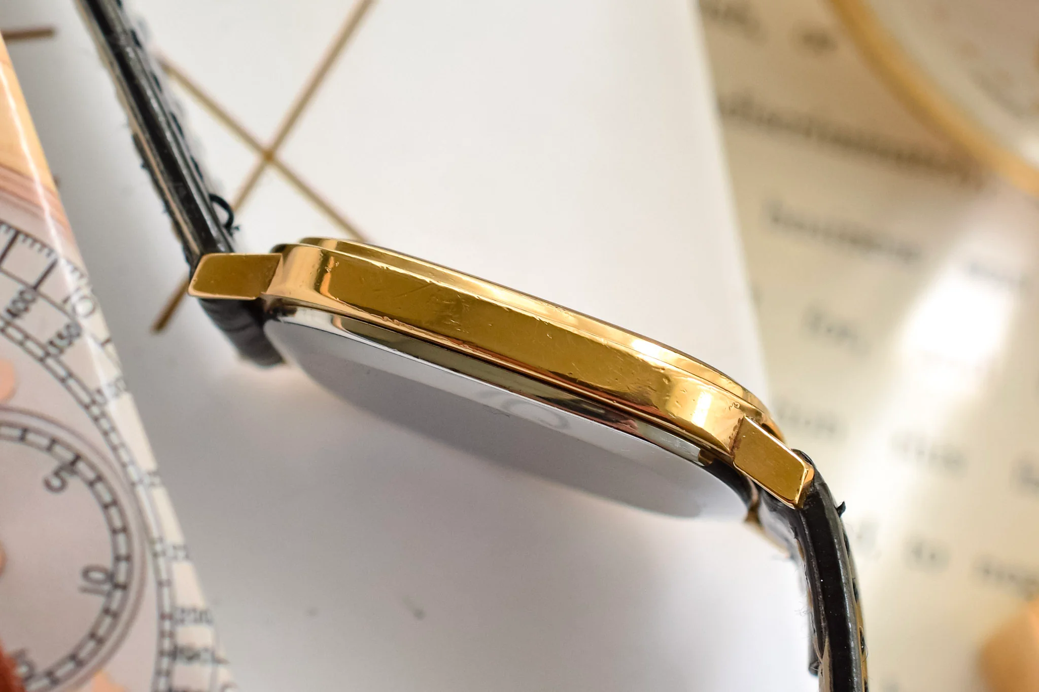 1970s Omega De Ville Gold Plated Mechanical Breguet Dial Ellipse - Image 5