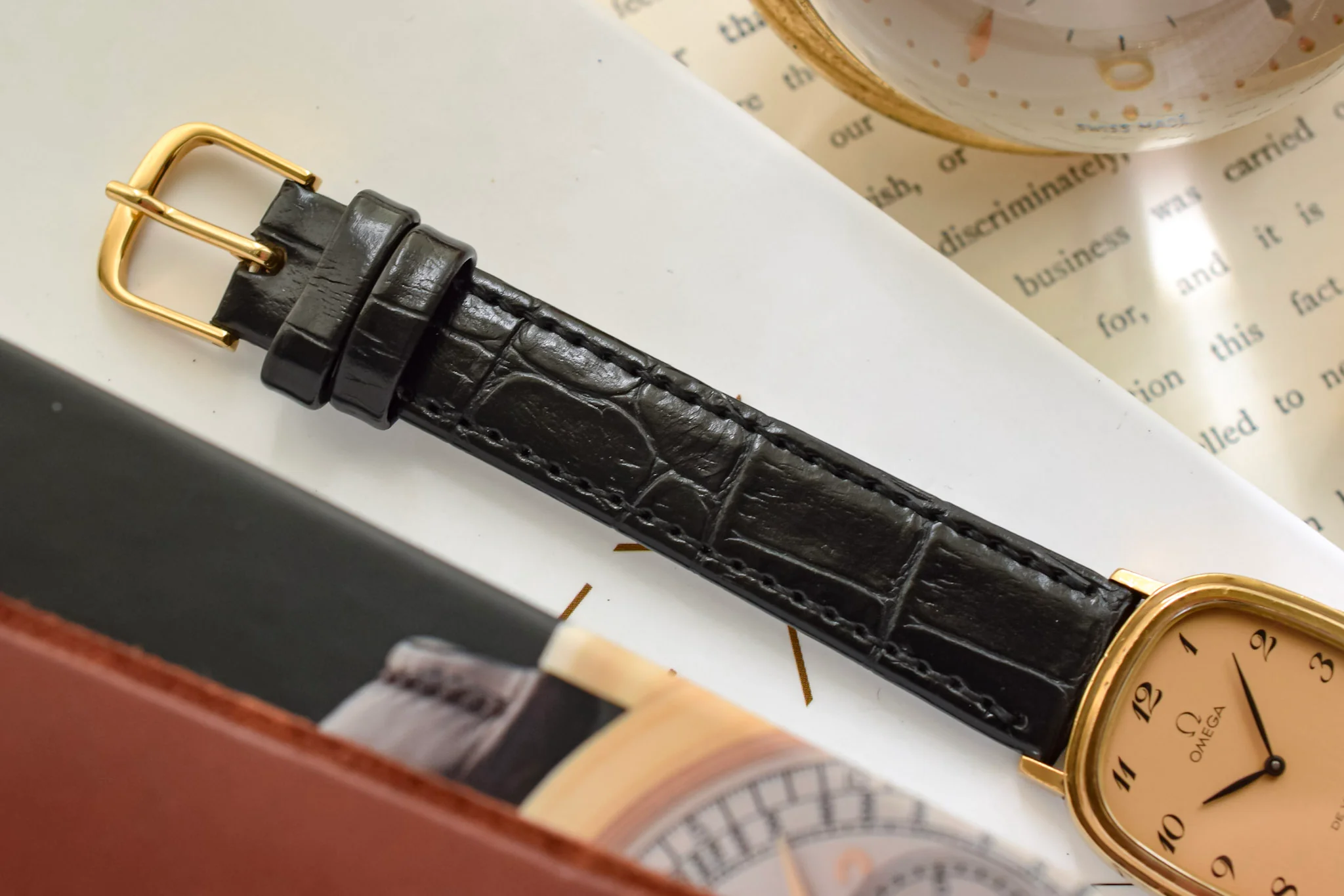 1970s Omega De Ville Gold Plated Mechanical Breguet Dial Ellipse - Image 6