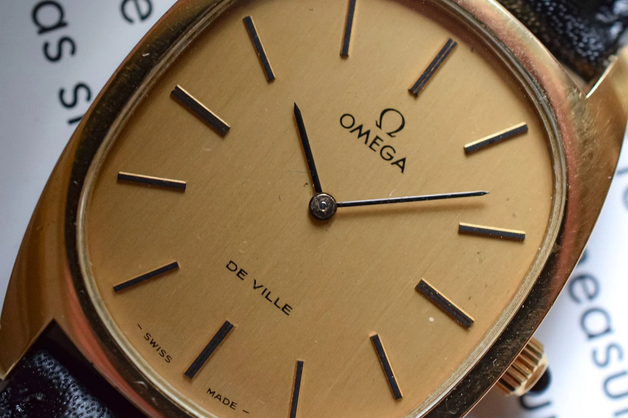 1970s Gold Plated Mechanical Omega De Ville Ellipse - Image 3