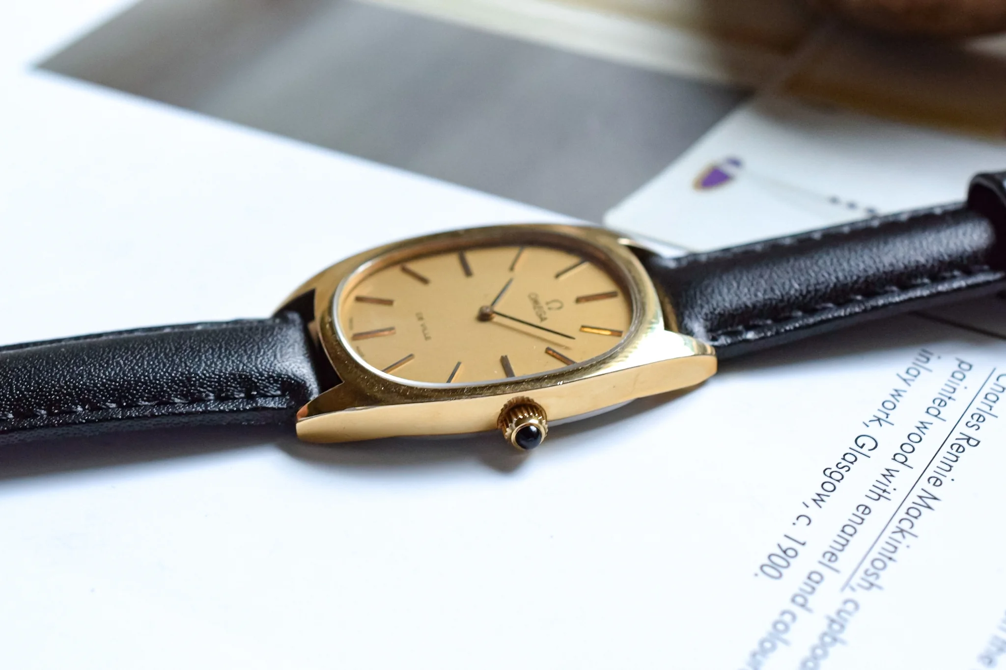 1970s Gold Plated Mechanical Omega De Ville Ellipse - Image 4