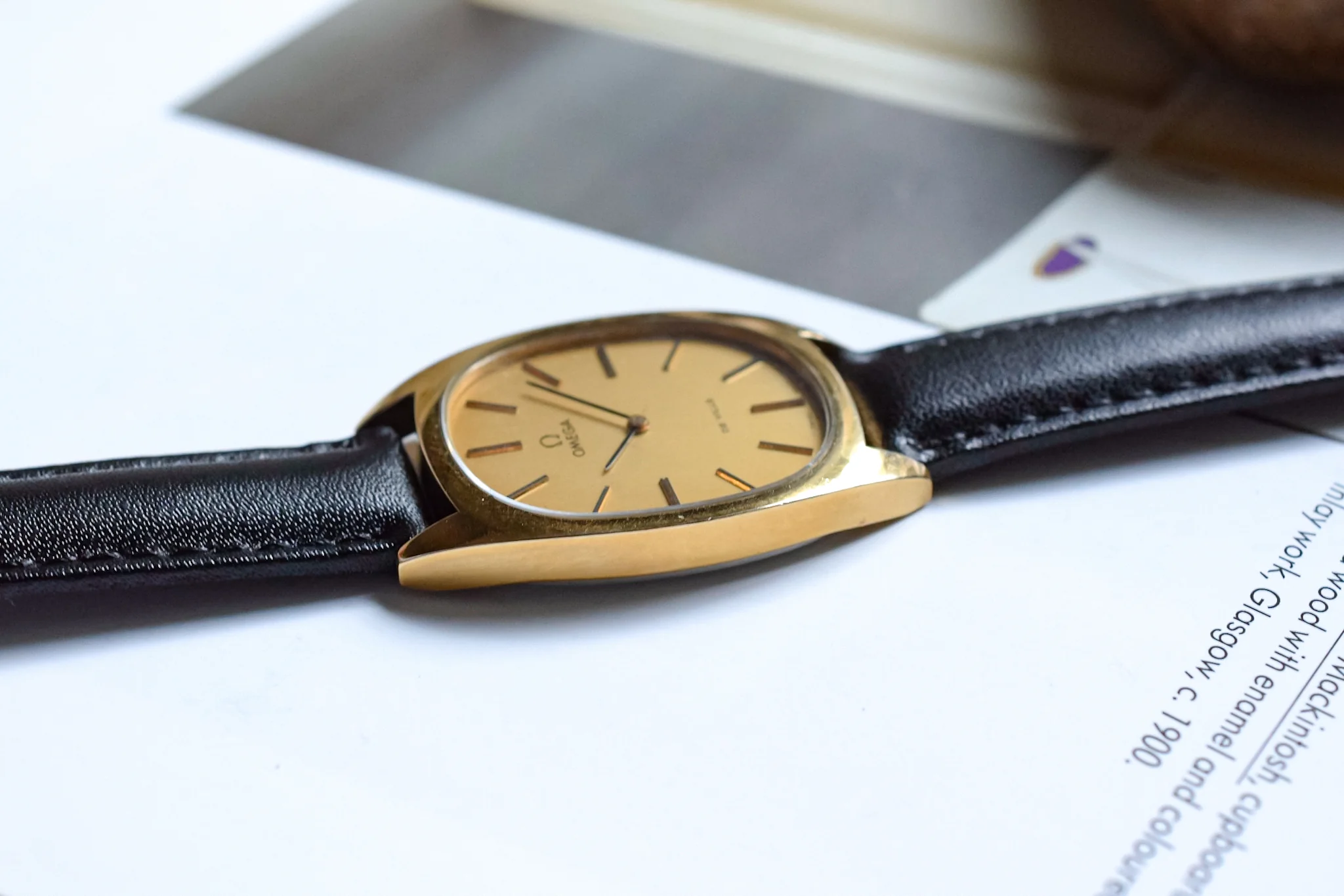 1970s Gold Plated Mechanical Omega De Ville Ellipse - Image 5