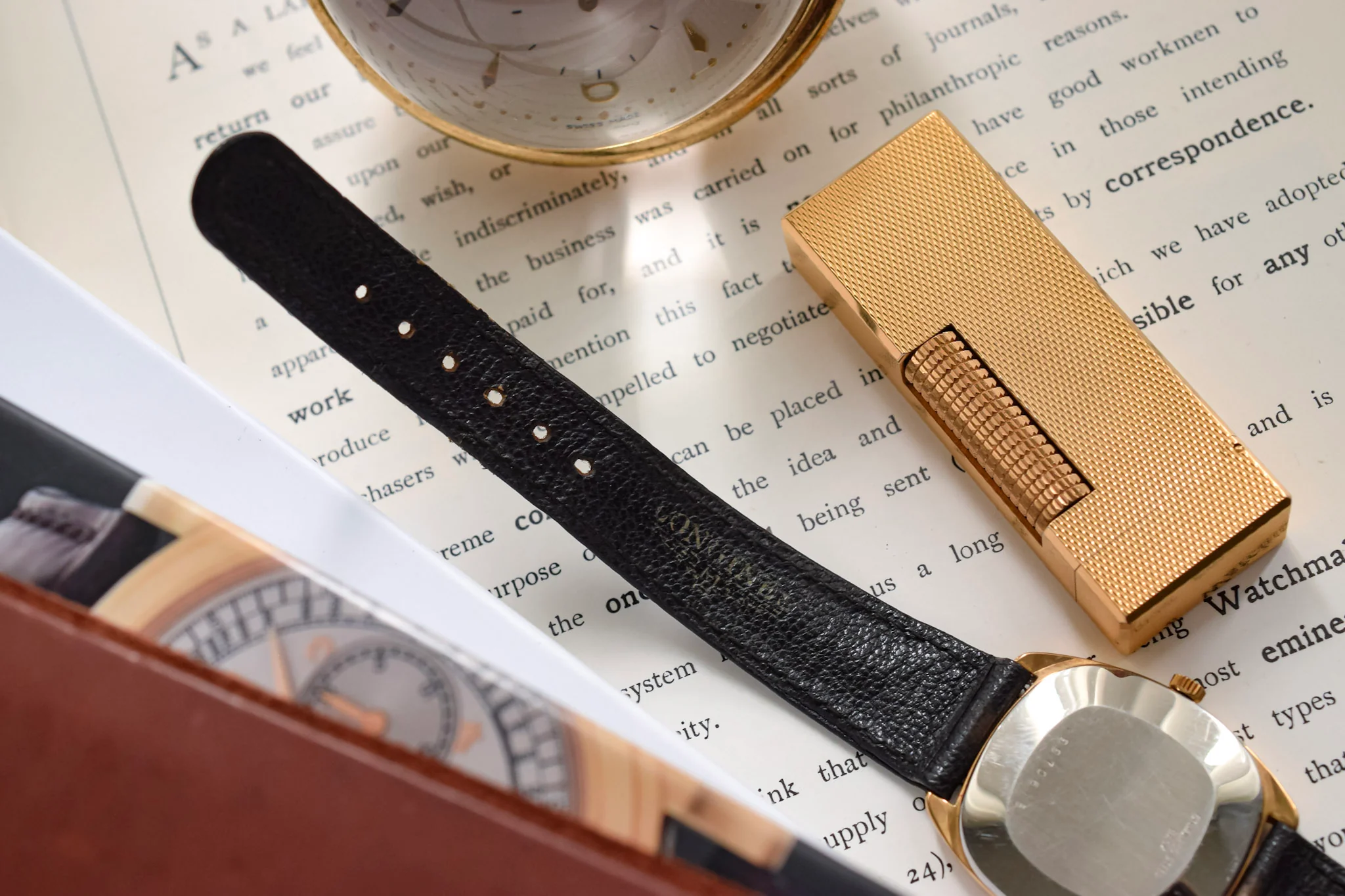 1970s Longines Mechanical Gilt Roman Dial Tonneau - Image 10