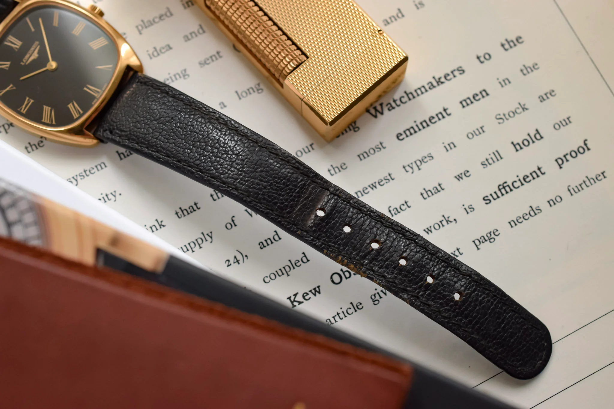 1970s Longines Mechanical Gilt Roman Dial Tonneau - Image 8