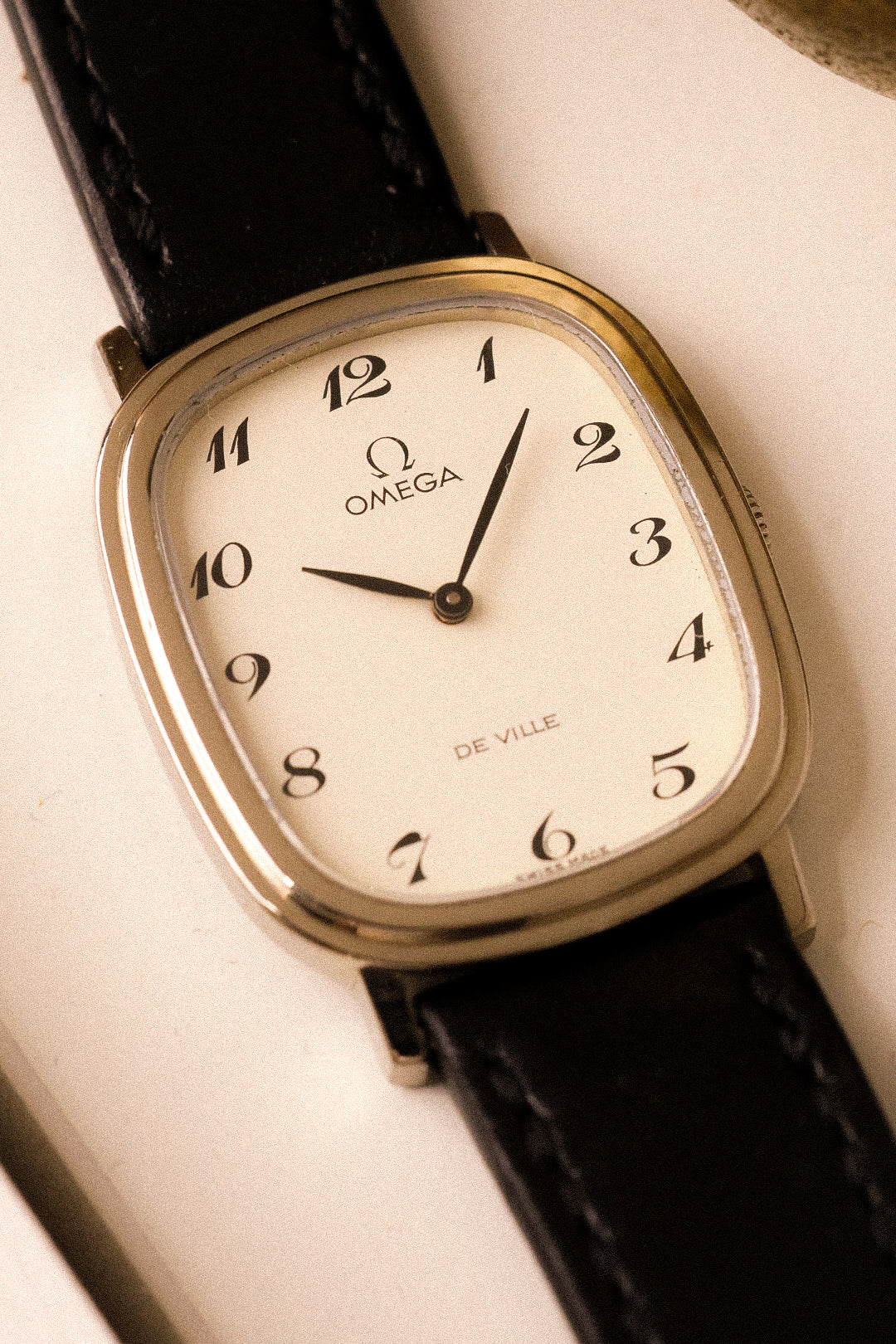 1970s Mechanical Omega De Ville Steel Breguet Dial Ellipse - Image 3