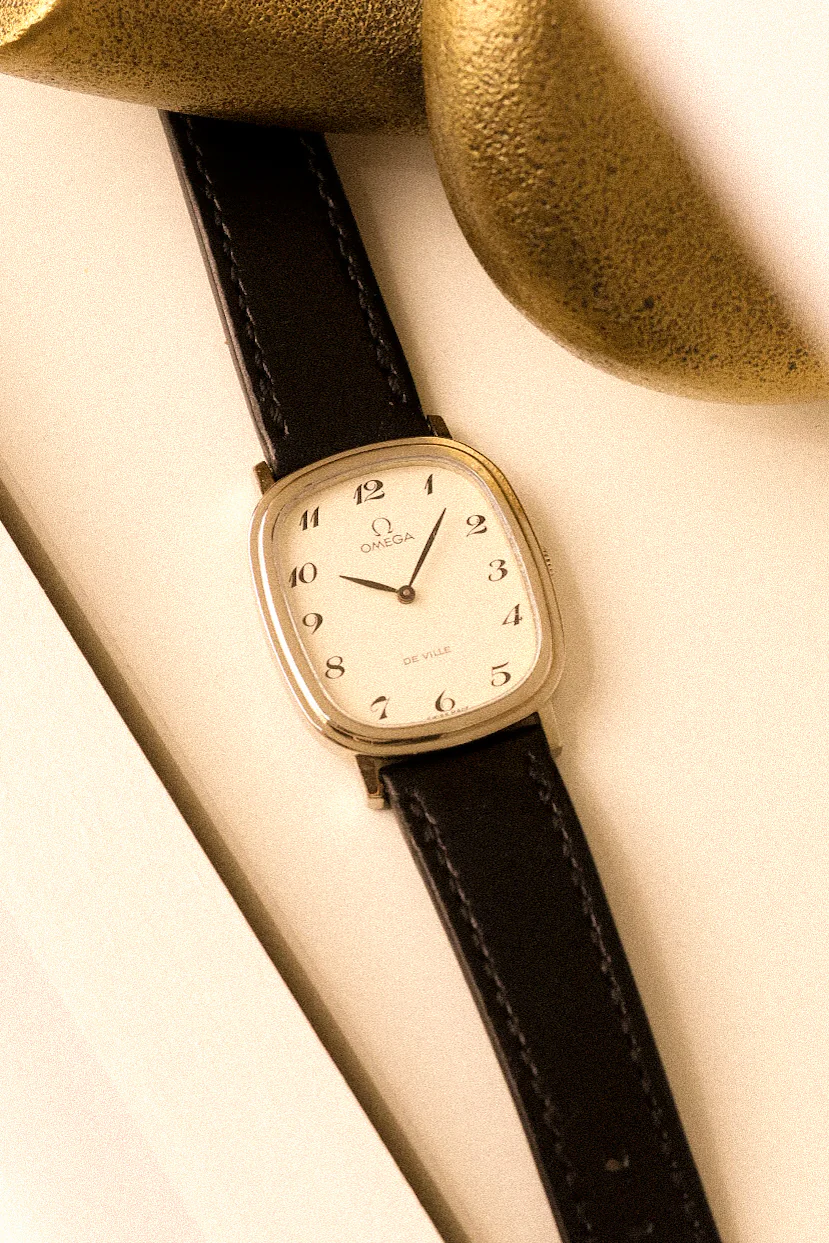 1970s Mechanical Omega De Ville Steel Breguet Dial Ellipse - Image 5