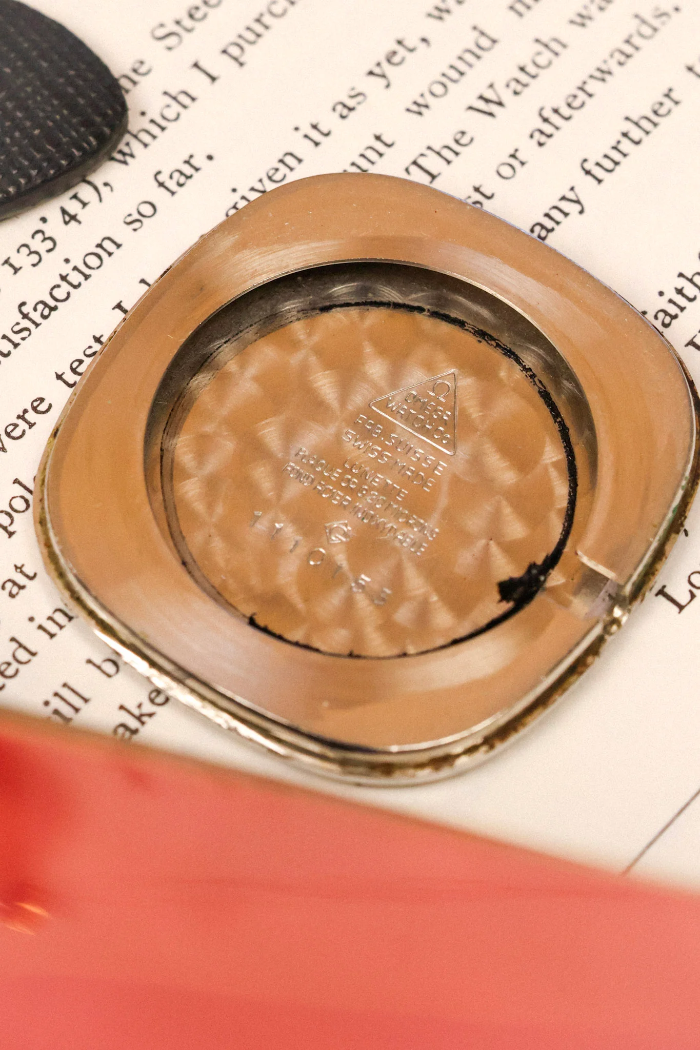 1970s Omega De Ville Golden Hobnail Motif Ellipse - Image 12