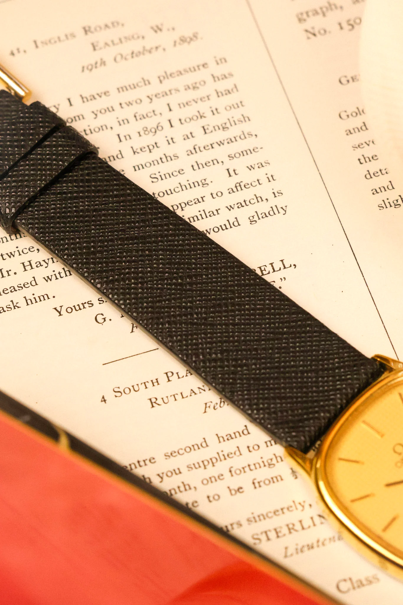 1970s Omega De Ville Golden Hobnail Motif Ellipse - Image 13