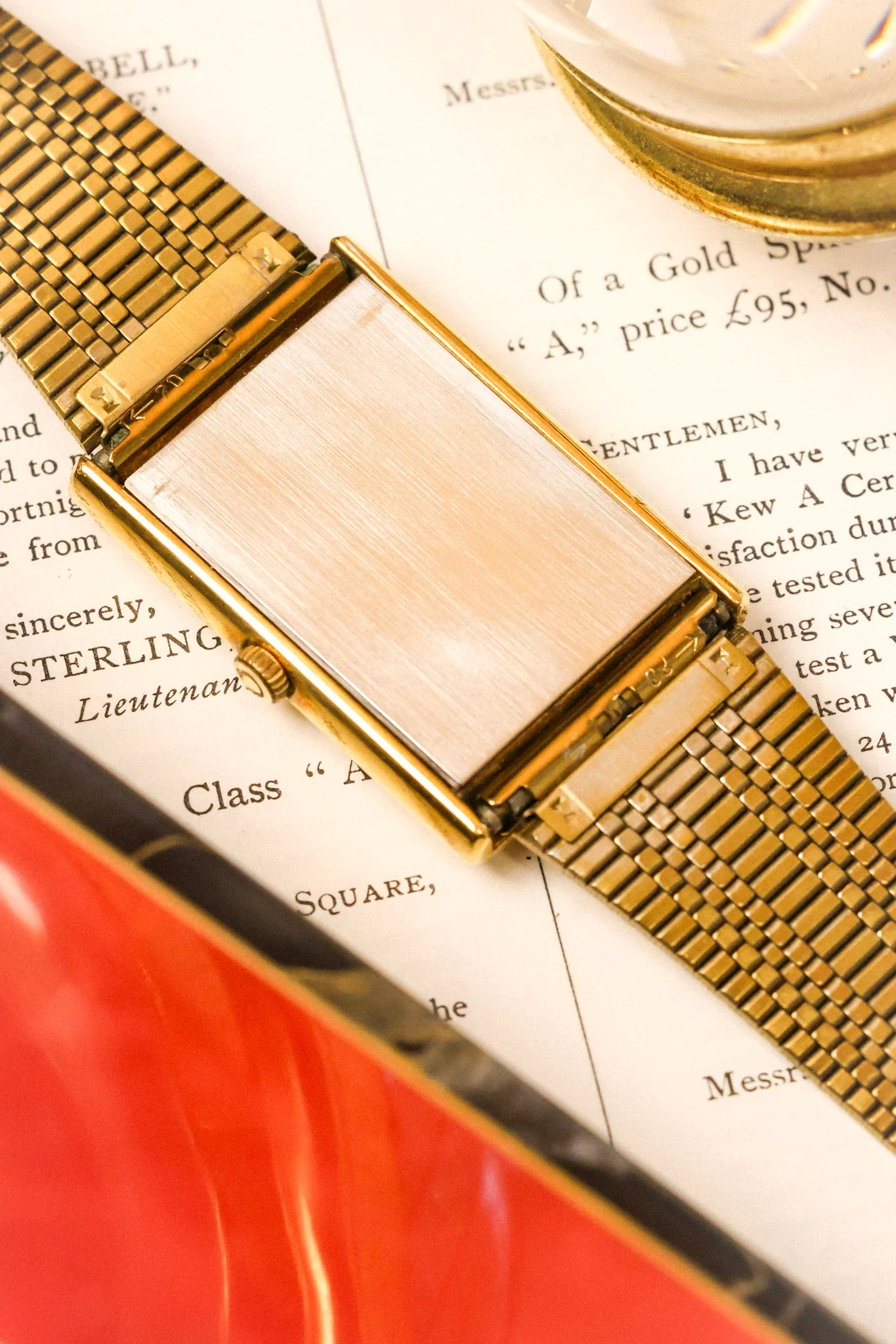 1970s Omega De Ville Golden Quadrant Jumbo Tank - Image 8