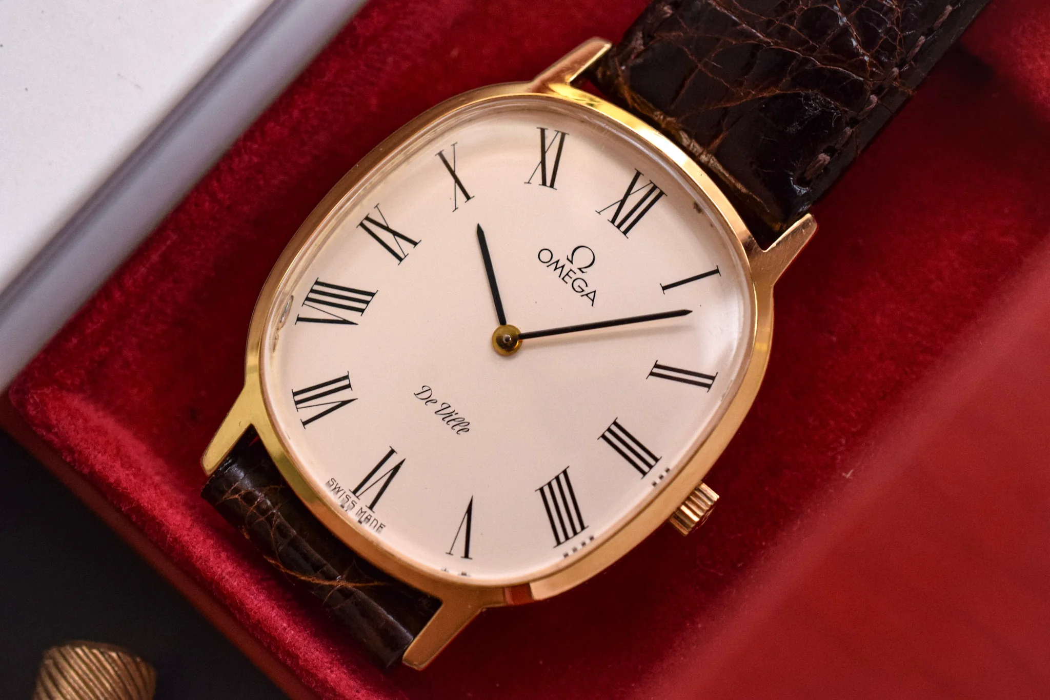 1970s Omega De Ville Mechanical Roman Ellipse w/Box - Image 3