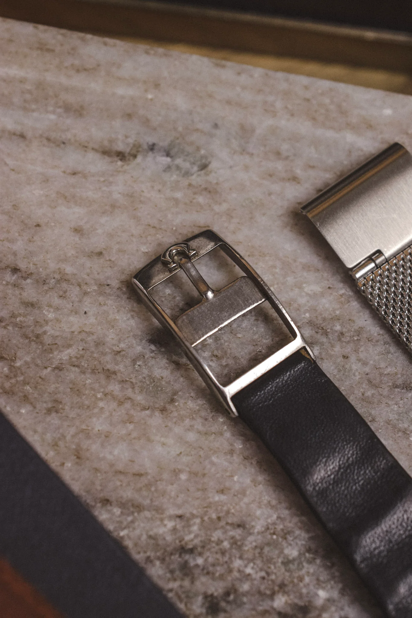 1970s Omega De Ville Steel Blue Quadrant Tank - Image 5