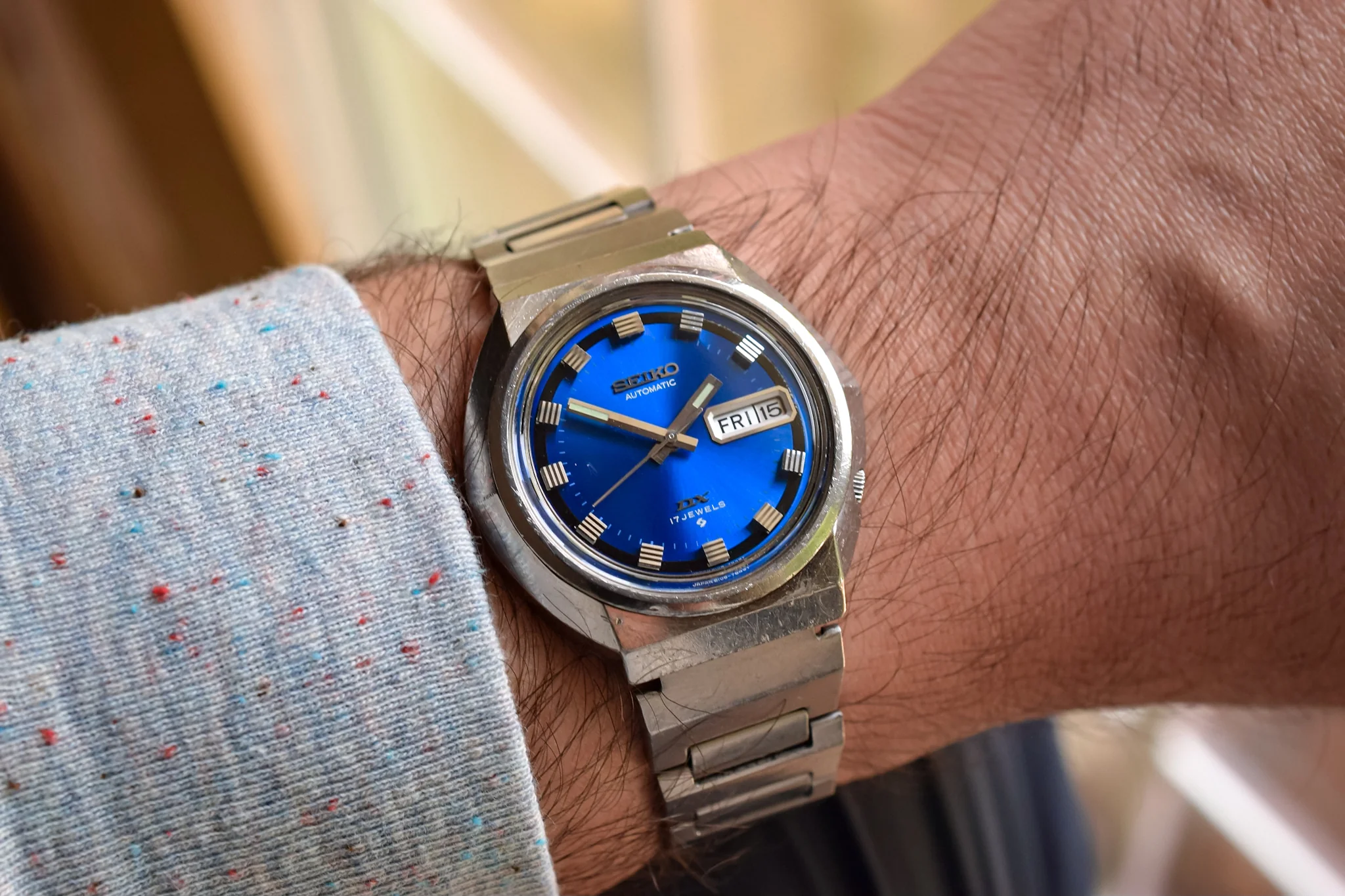 1973 Seiko DX Retro Blue Automatic Stingray - Image 2