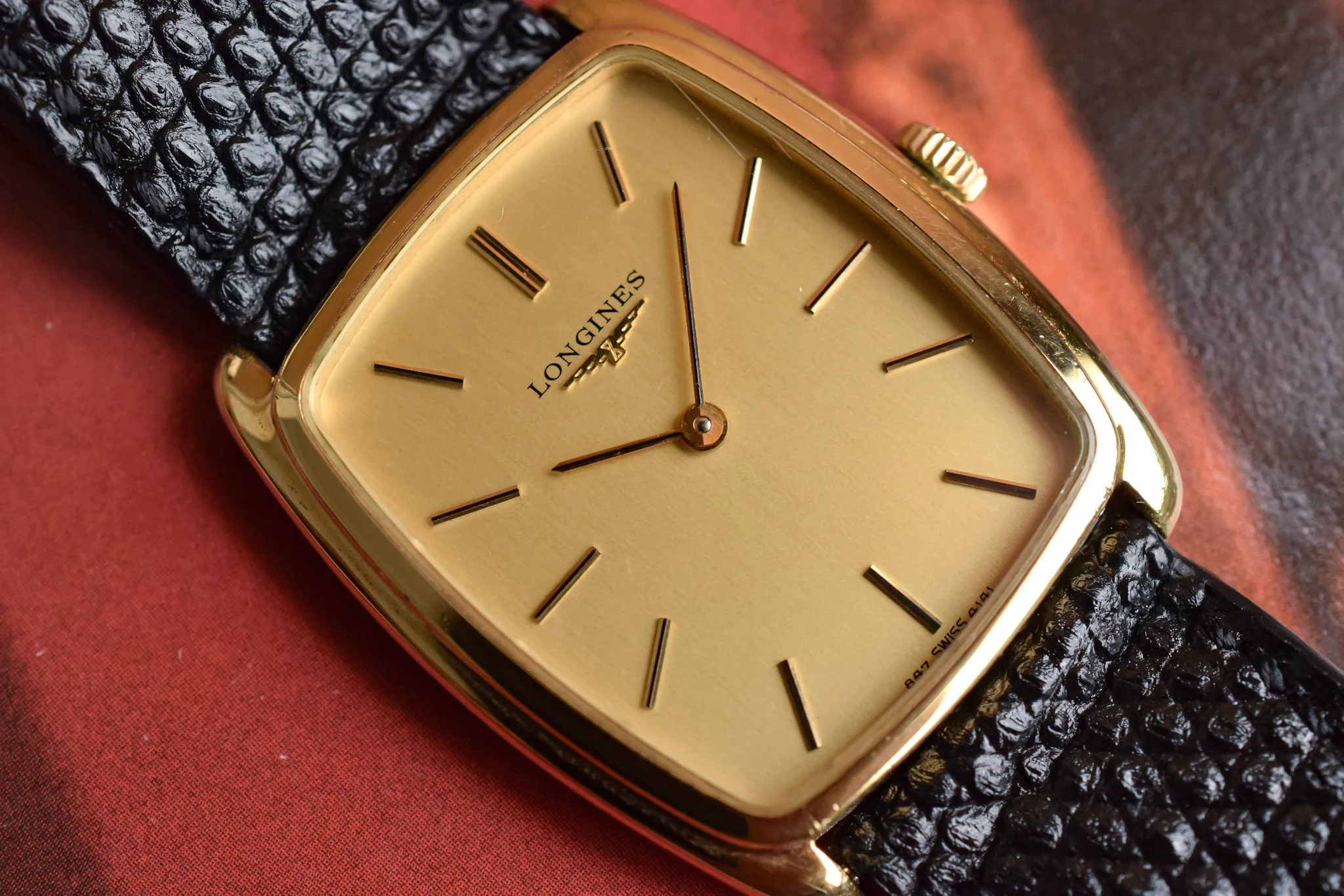 70s Longines Mechanical Champagne Ellipse - Image 3