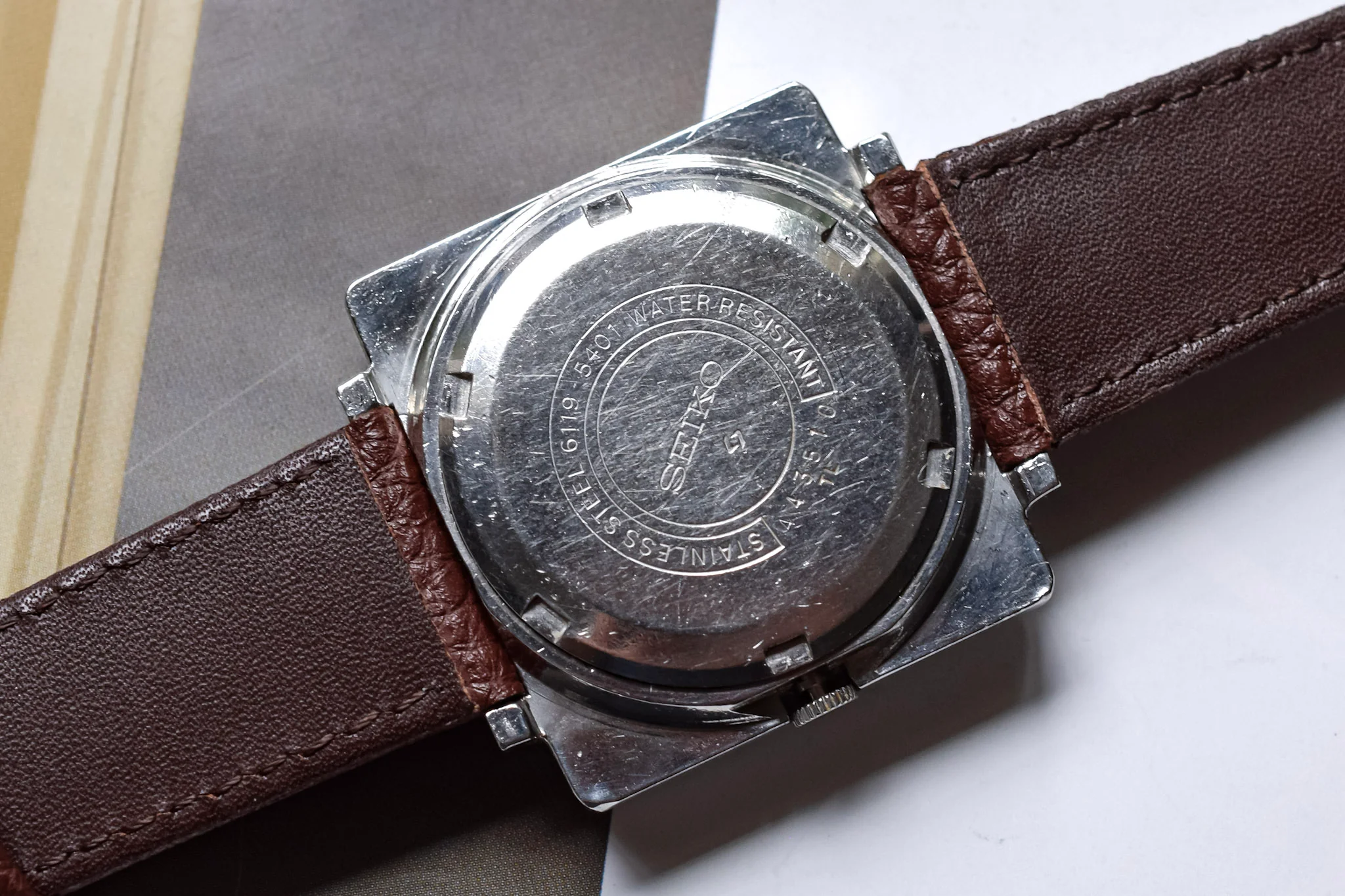 1974 Seiko 5 Automatic Blue TV - Red Block Sunday - Image 8