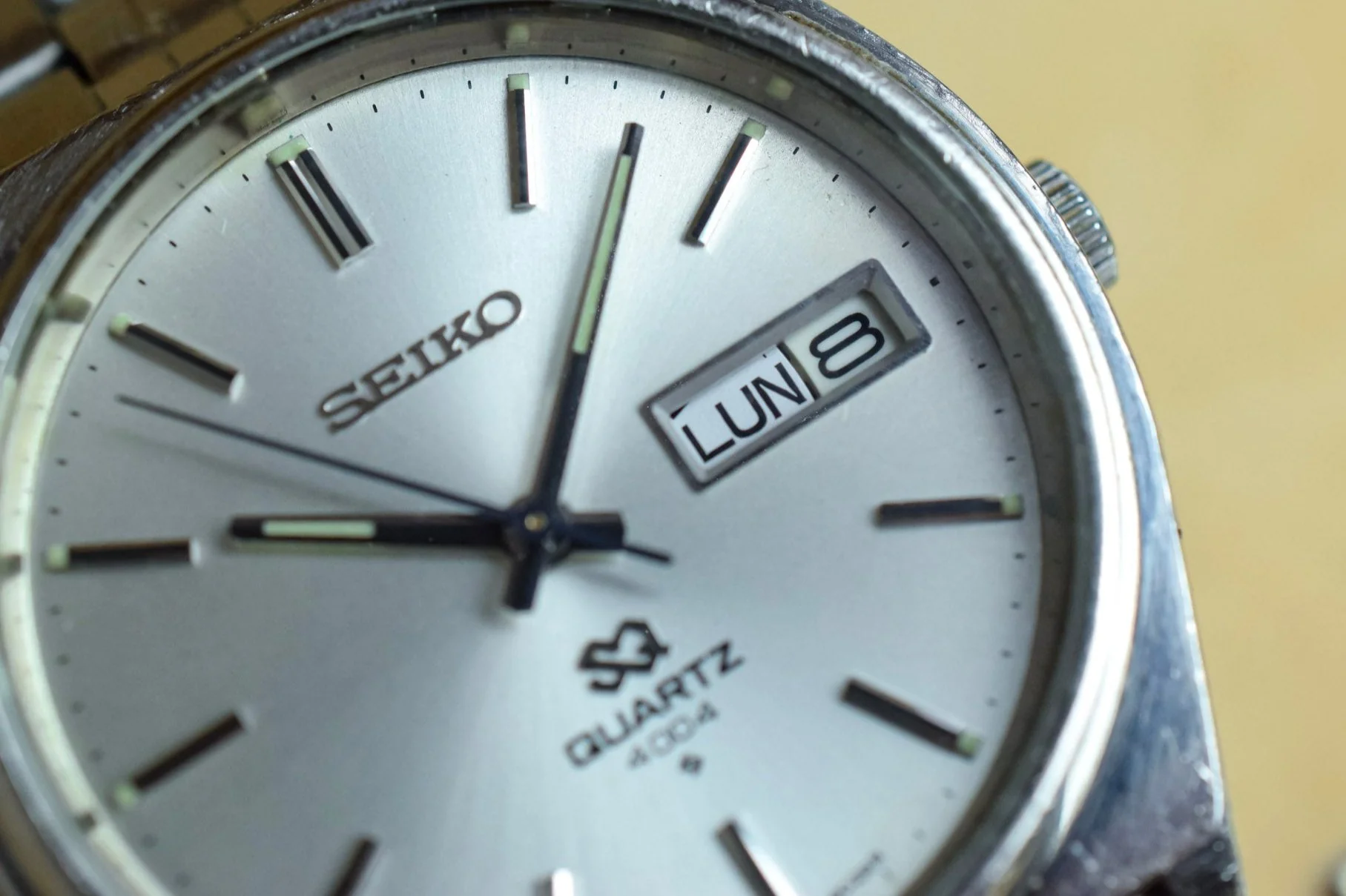 1976 Seiko SQ Steel Cushion Day-Date (Excellent in Box) - Image 4