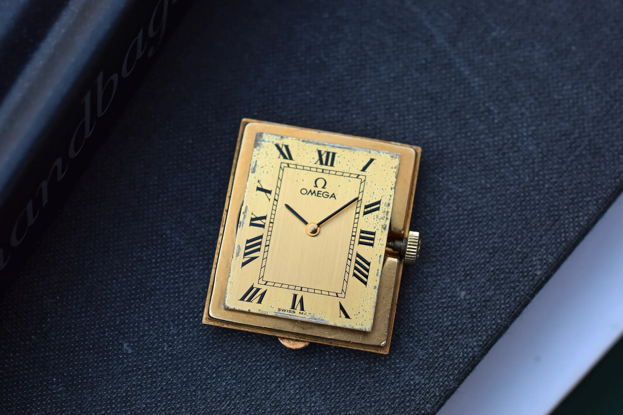 1978 14K Solid Gold Mechanical Omega Tank - Image 8