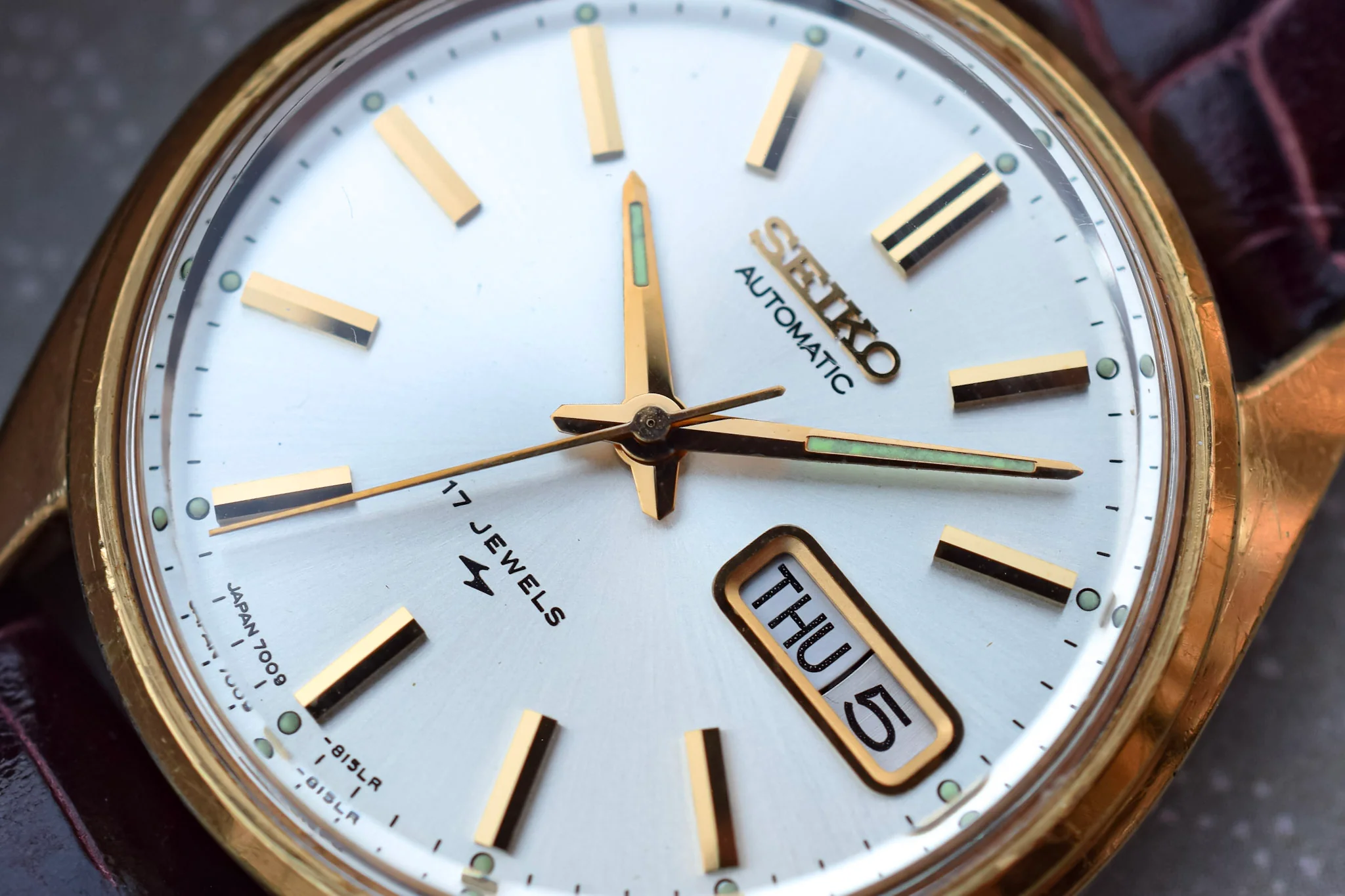 1978 Seiko Automatic Gold-Tone Day/Date Watch - Image 2