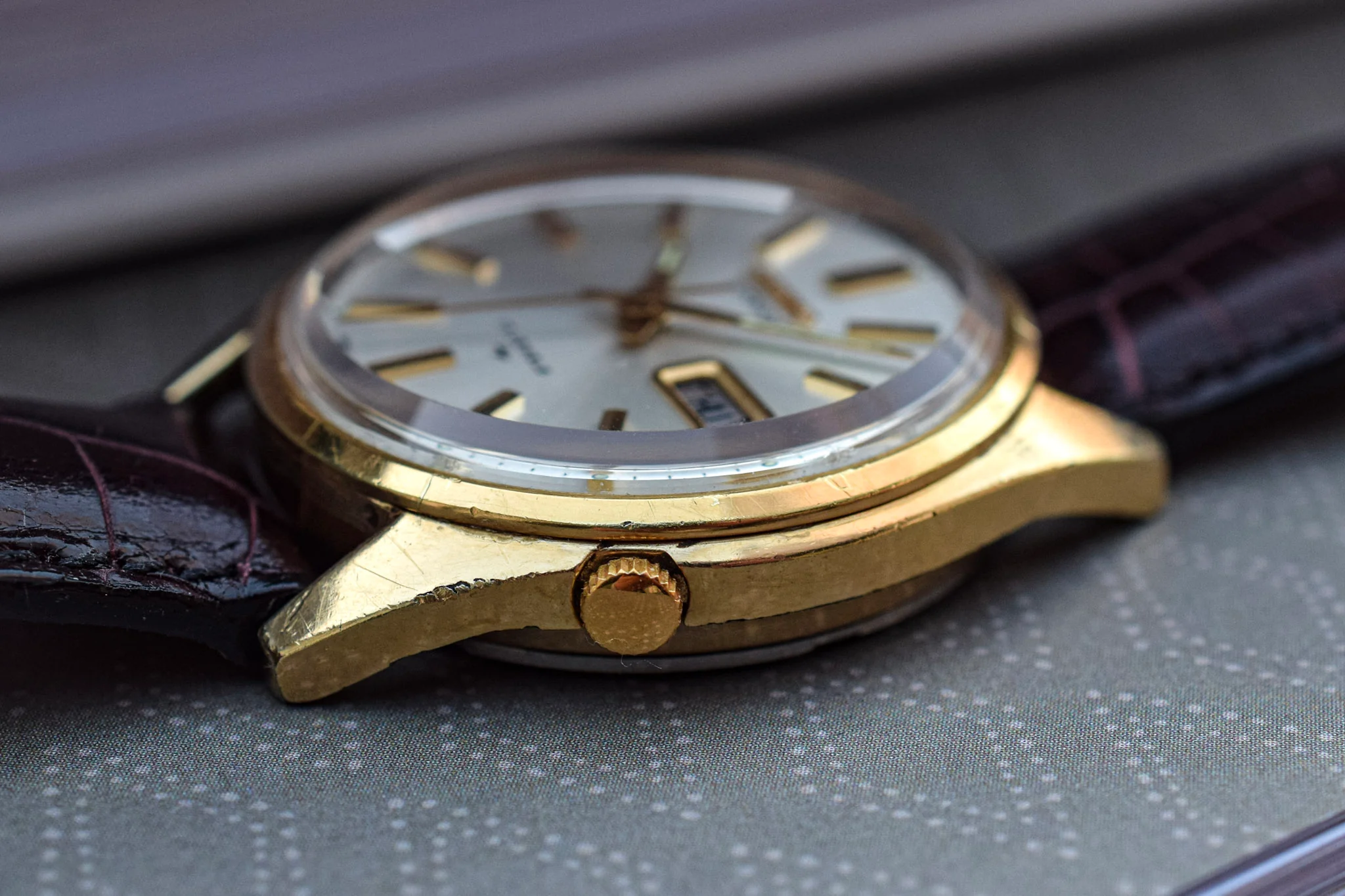1978 Seiko Automatic Gold-Tone Day/Date Watch - Image 3