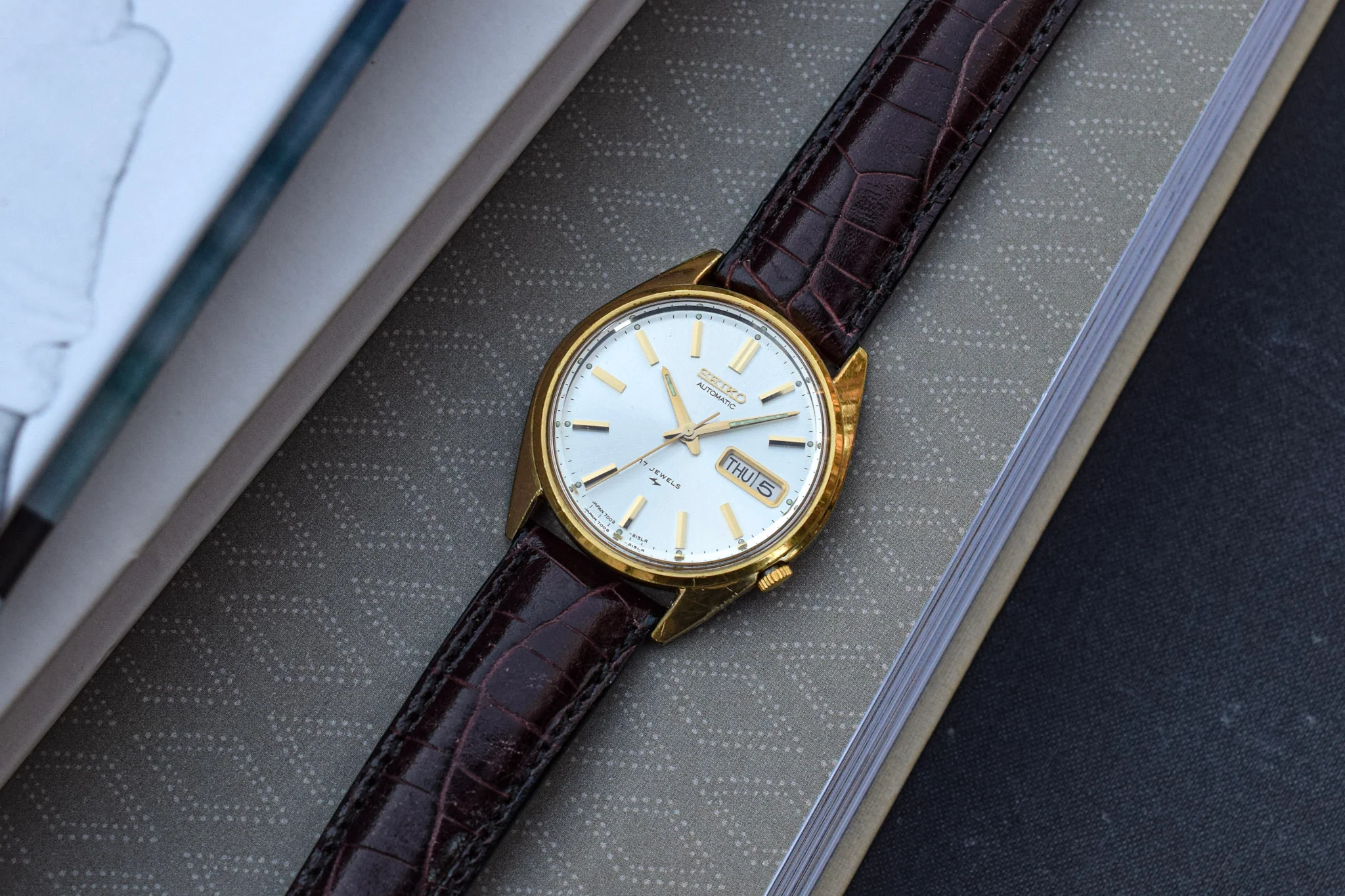 1978 Seiko Automatic Gold-Tone Day/Date Watch - Image 8