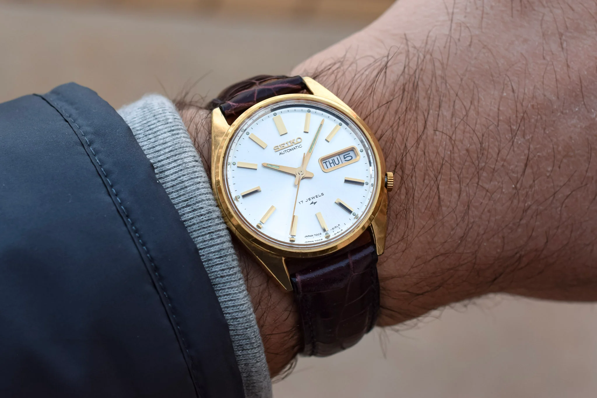 1978 Seiko Automatic Gold-Tone Day/Date Watch - Image 9