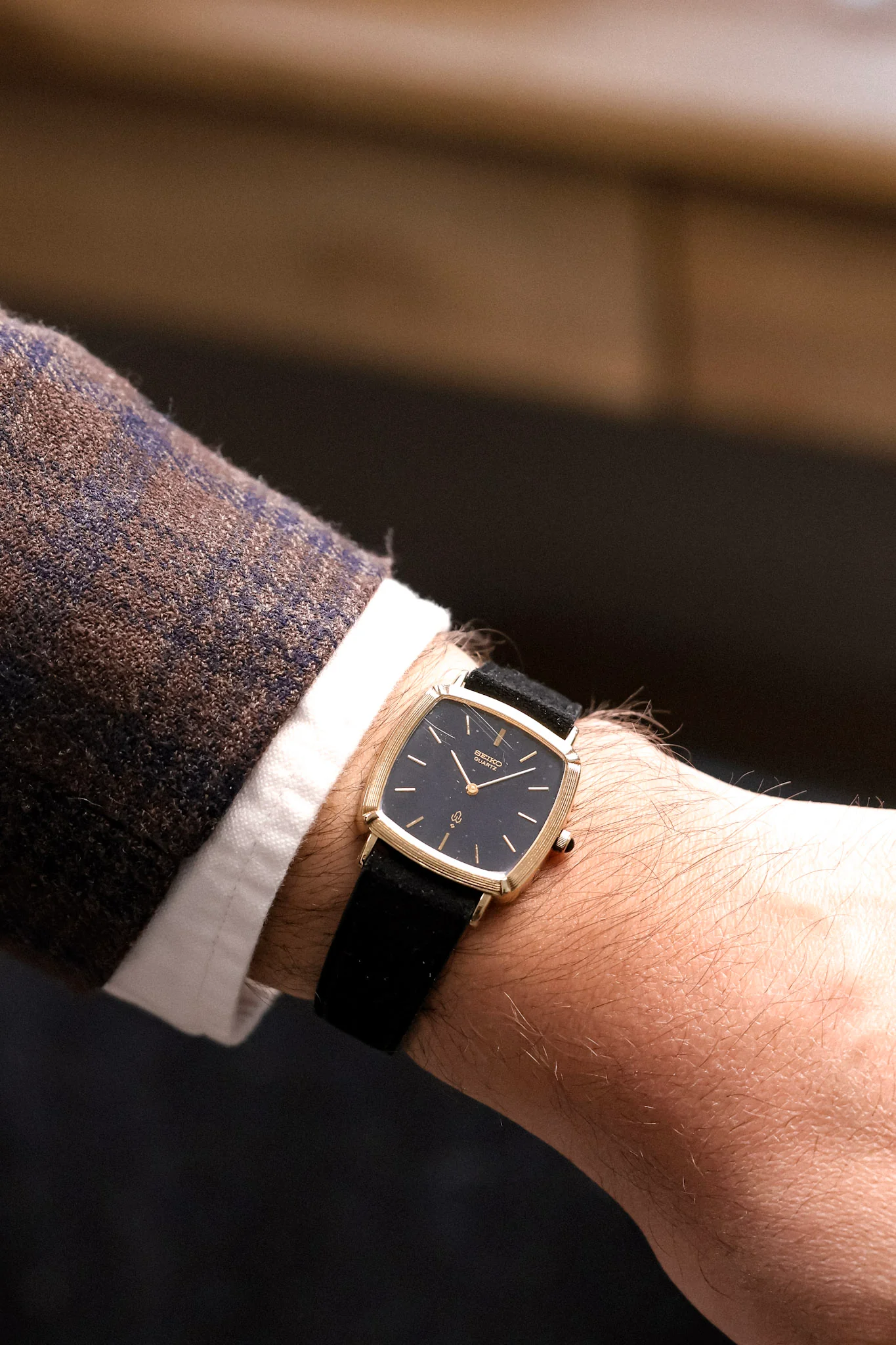 1978 Seiko SilverWave Slate Stepped 925 Silver Case - Image 4