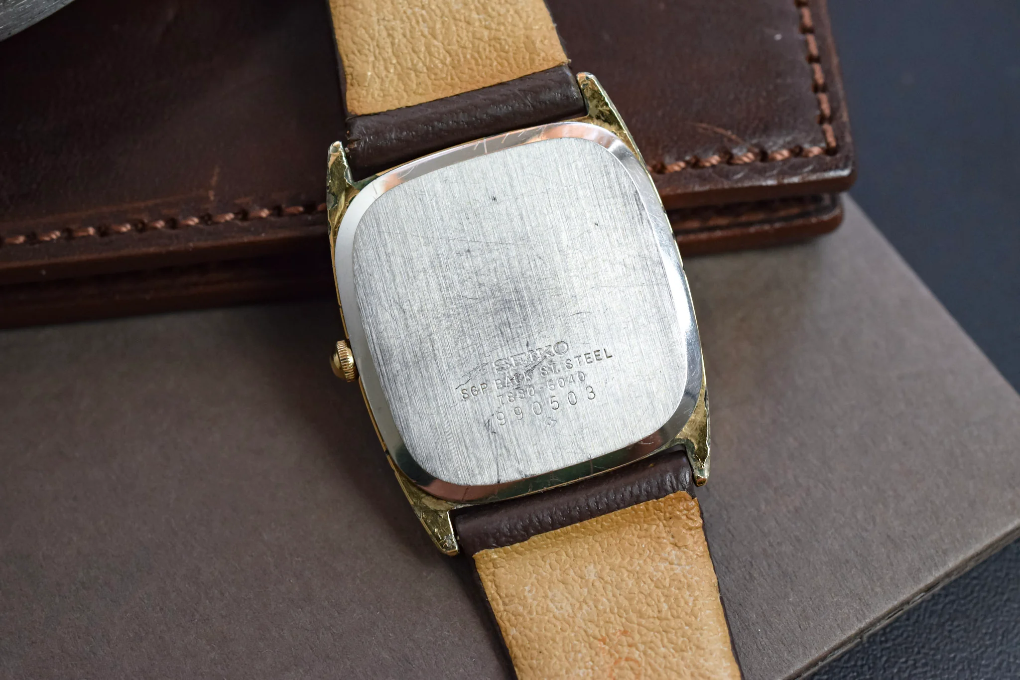 1979 Seiko Champagne Roman SGP Tonneau - Image 16