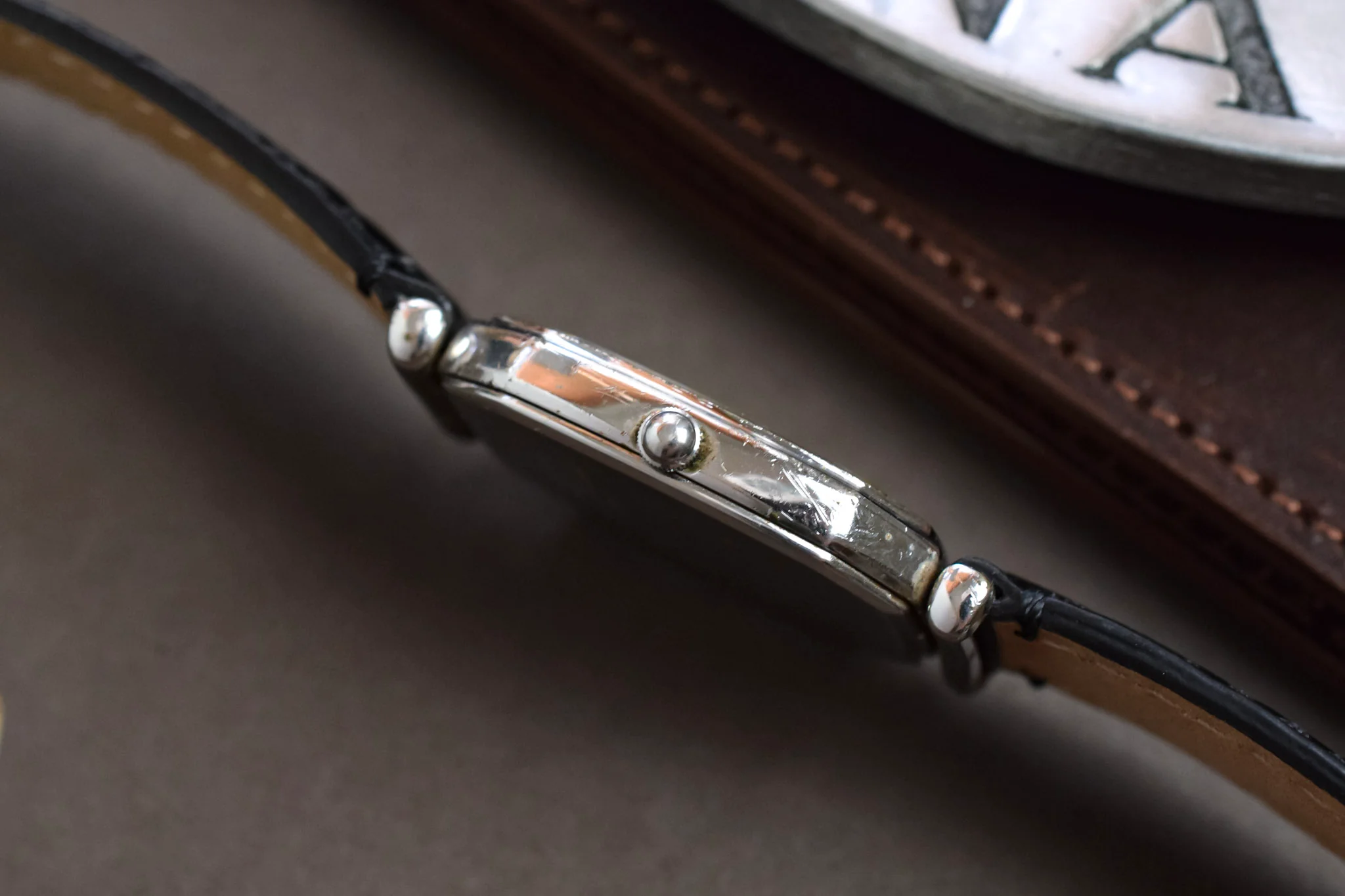 1979 Seiko Palladium Plated Shrouded Lug Roman Octo - Image 3