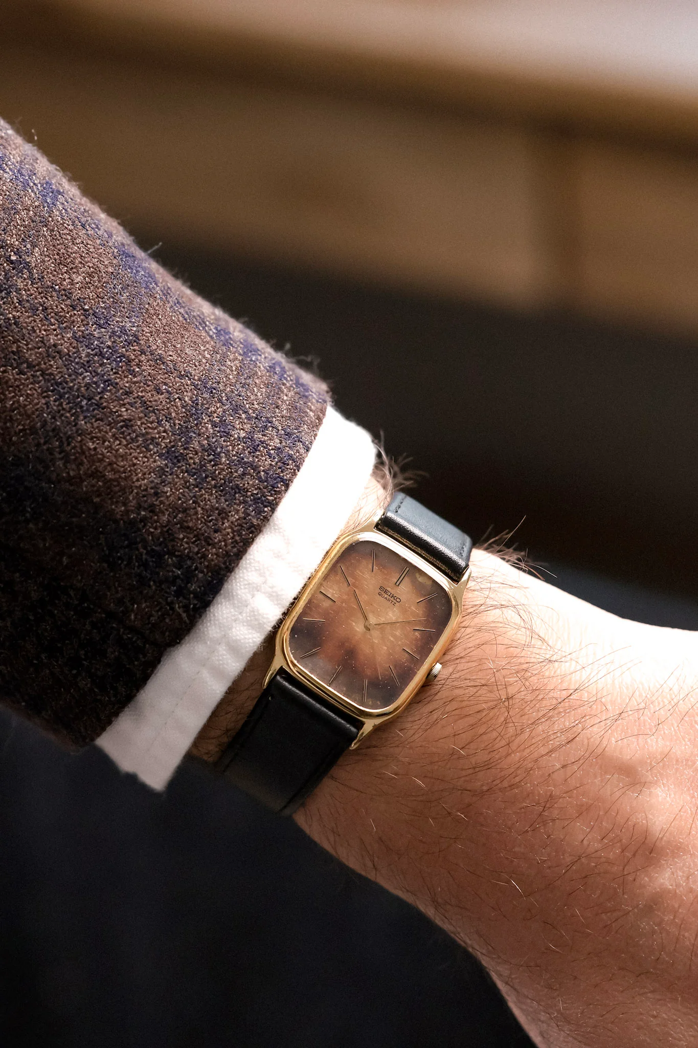 1979 Seiko SilverWave Patina Linen Ellipse - Image 3