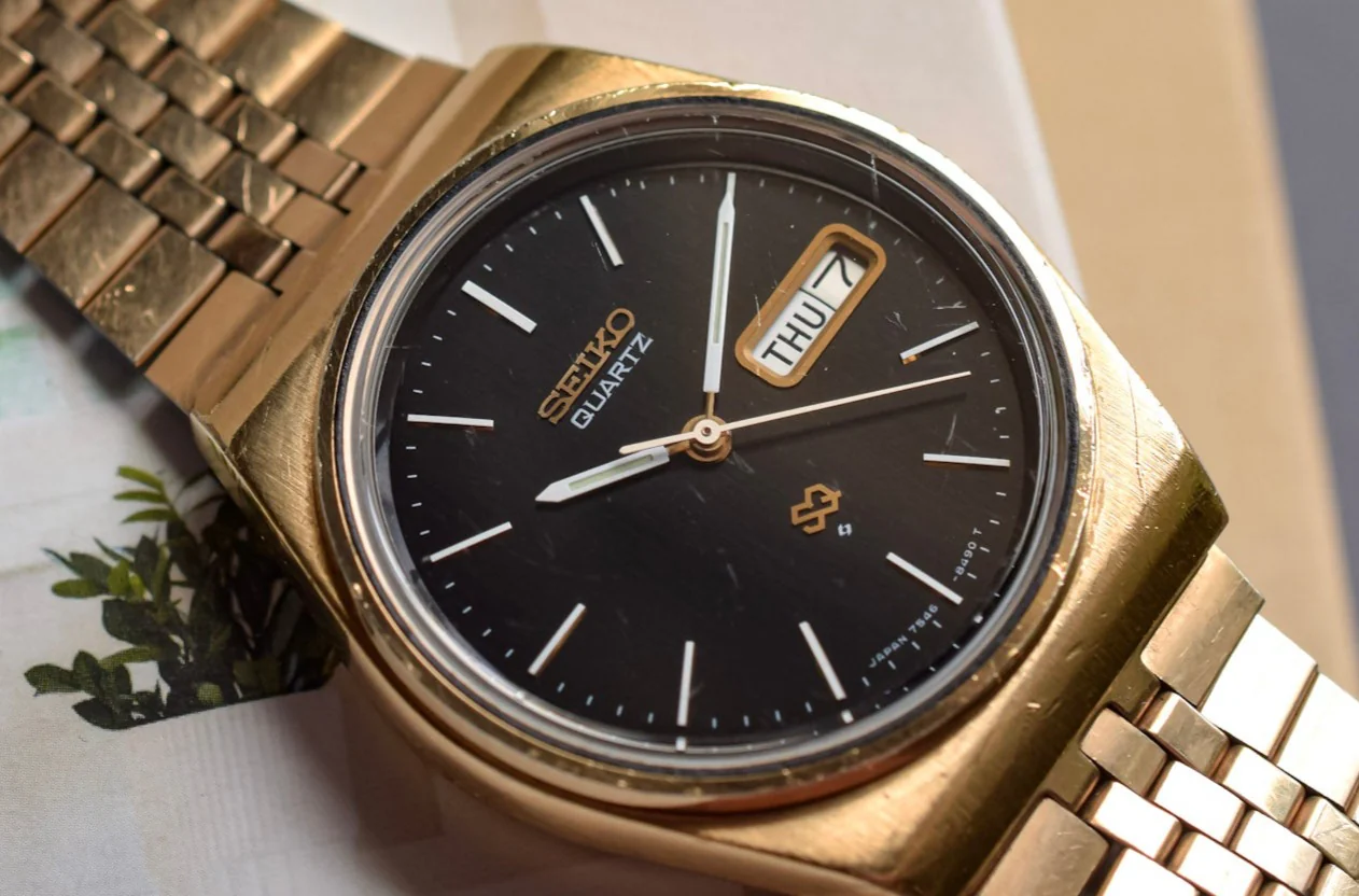 1979 Seiko SQ Black Dial Day-Date - Image 10