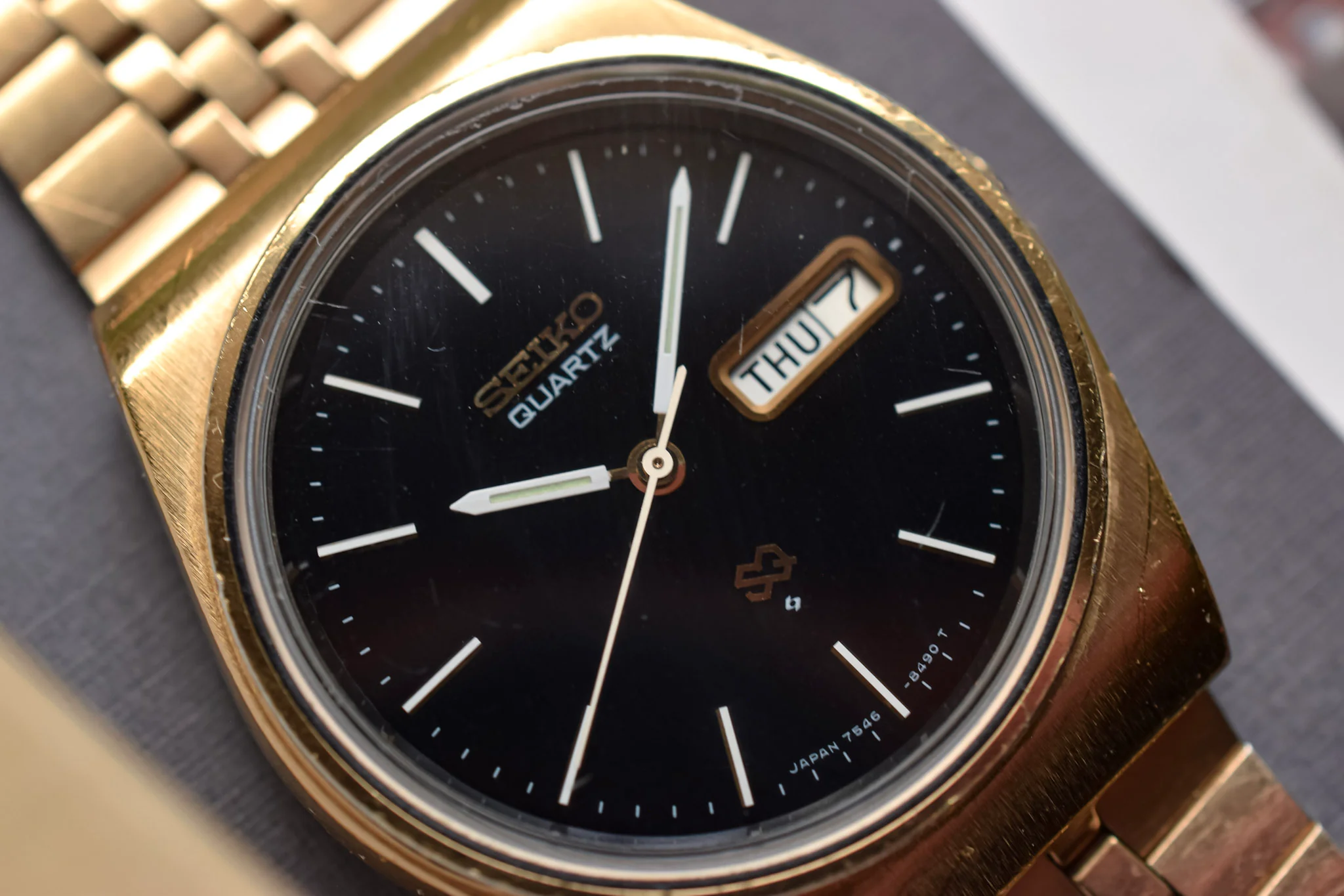 1979 Seiko SQ Black Dial Day-Date - Image 3