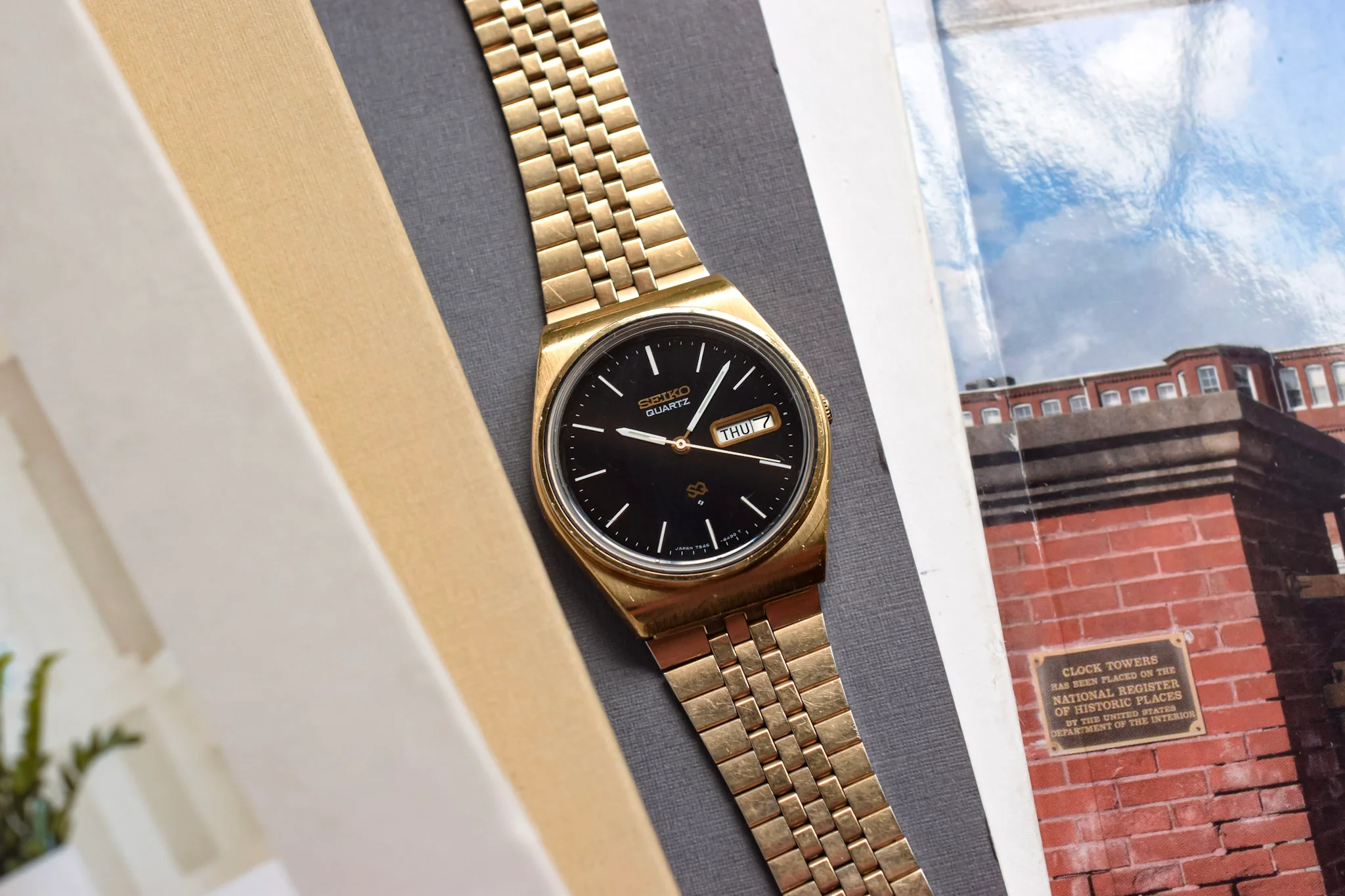 1979 Seiko SQ Black Dial Day-Date - Image 4