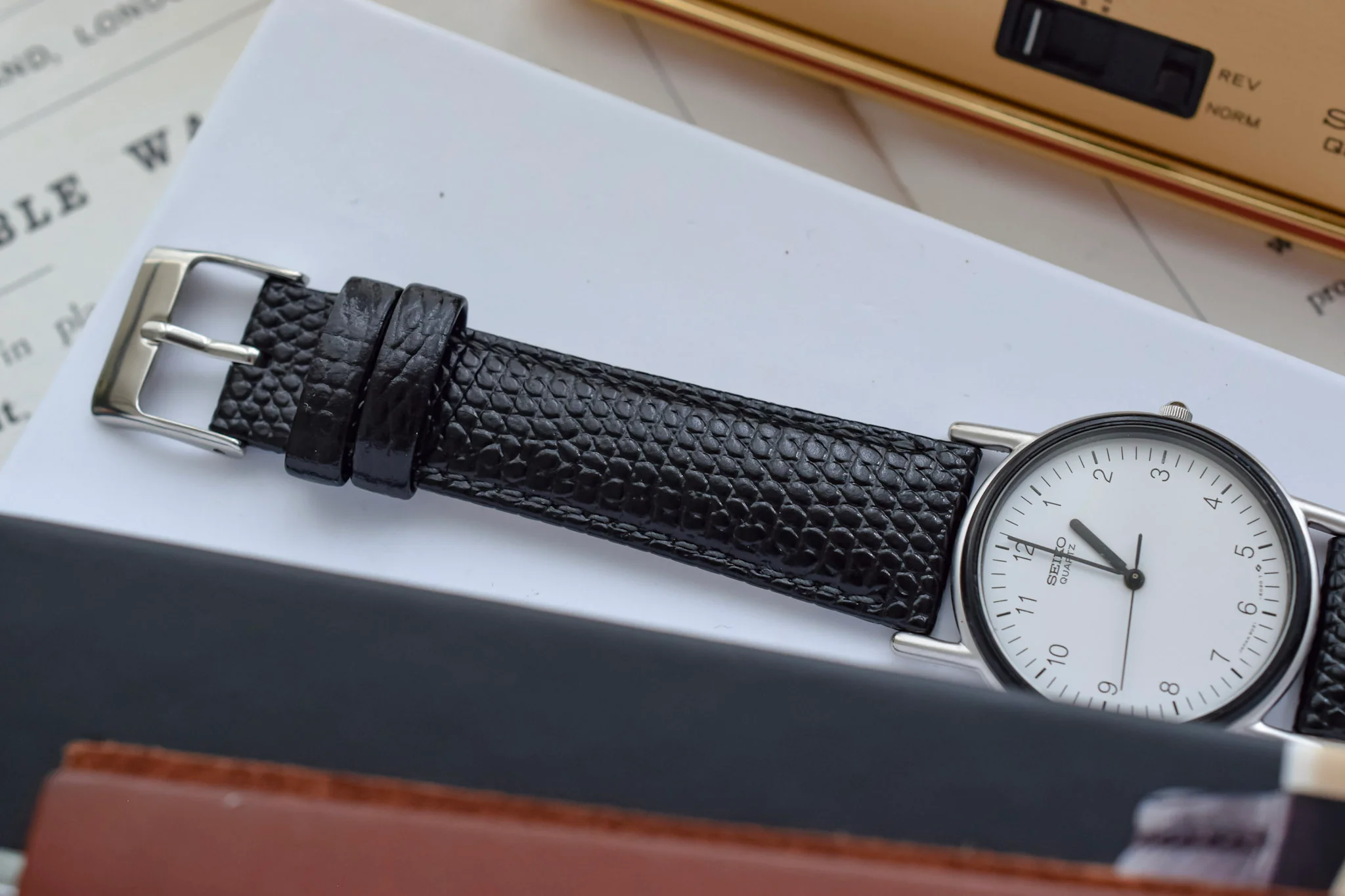 1980 Seiko Bauhaus Black Chrome Plated Bezel - Image 5