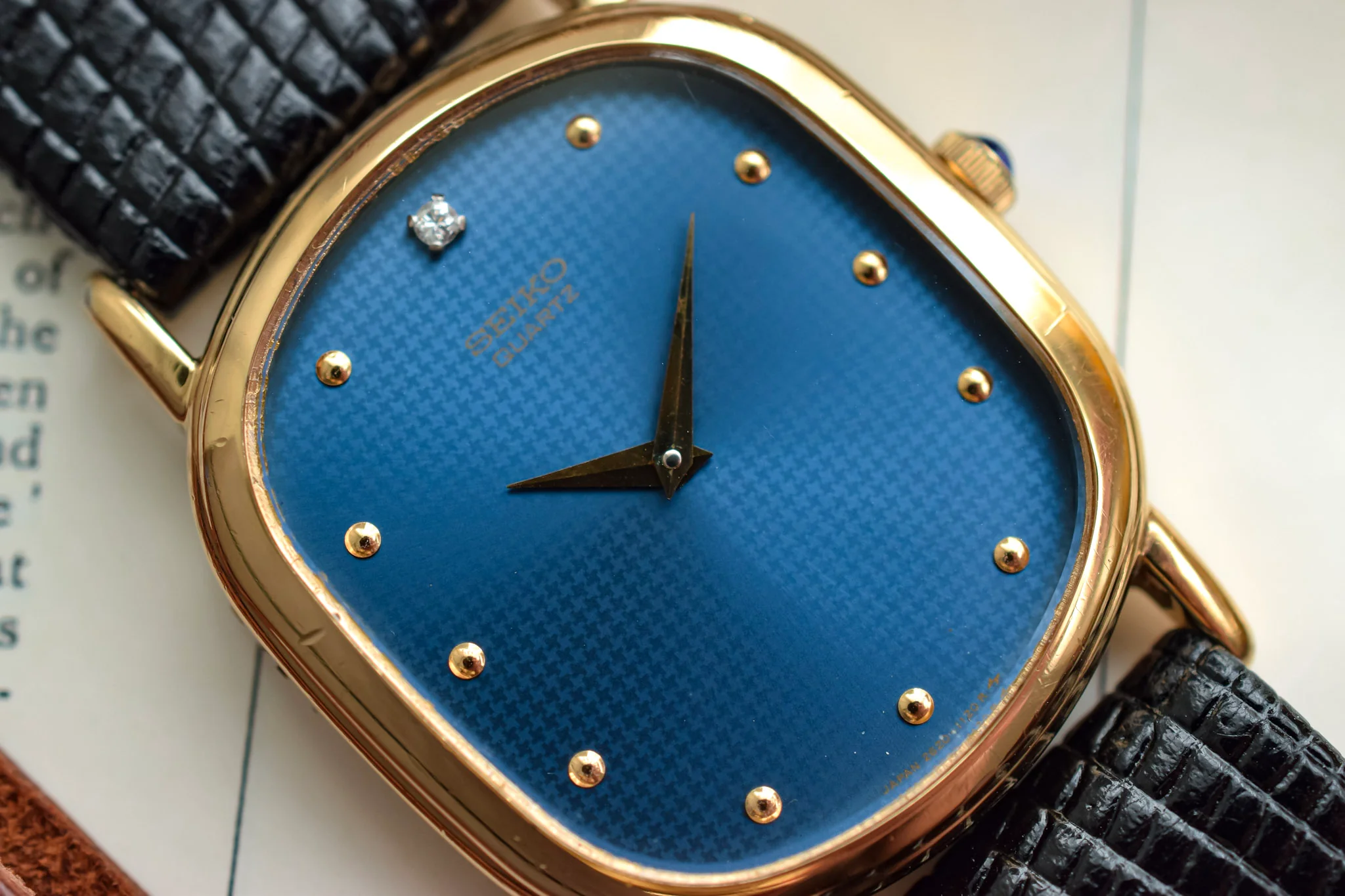 1980 Seiko Blue Starfish Diamond Ellipse - Image 3