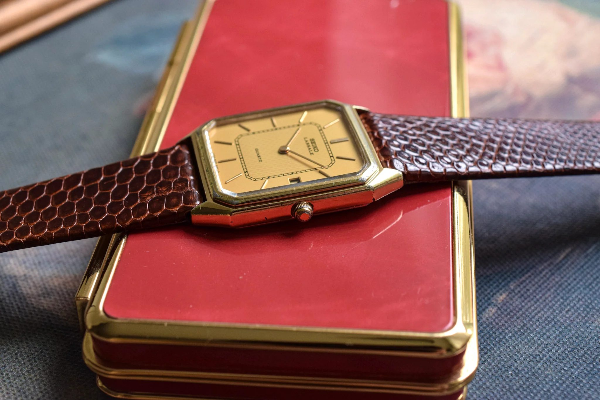 1980 Seiko Lassale Champagne Octo Calendar - Image 3