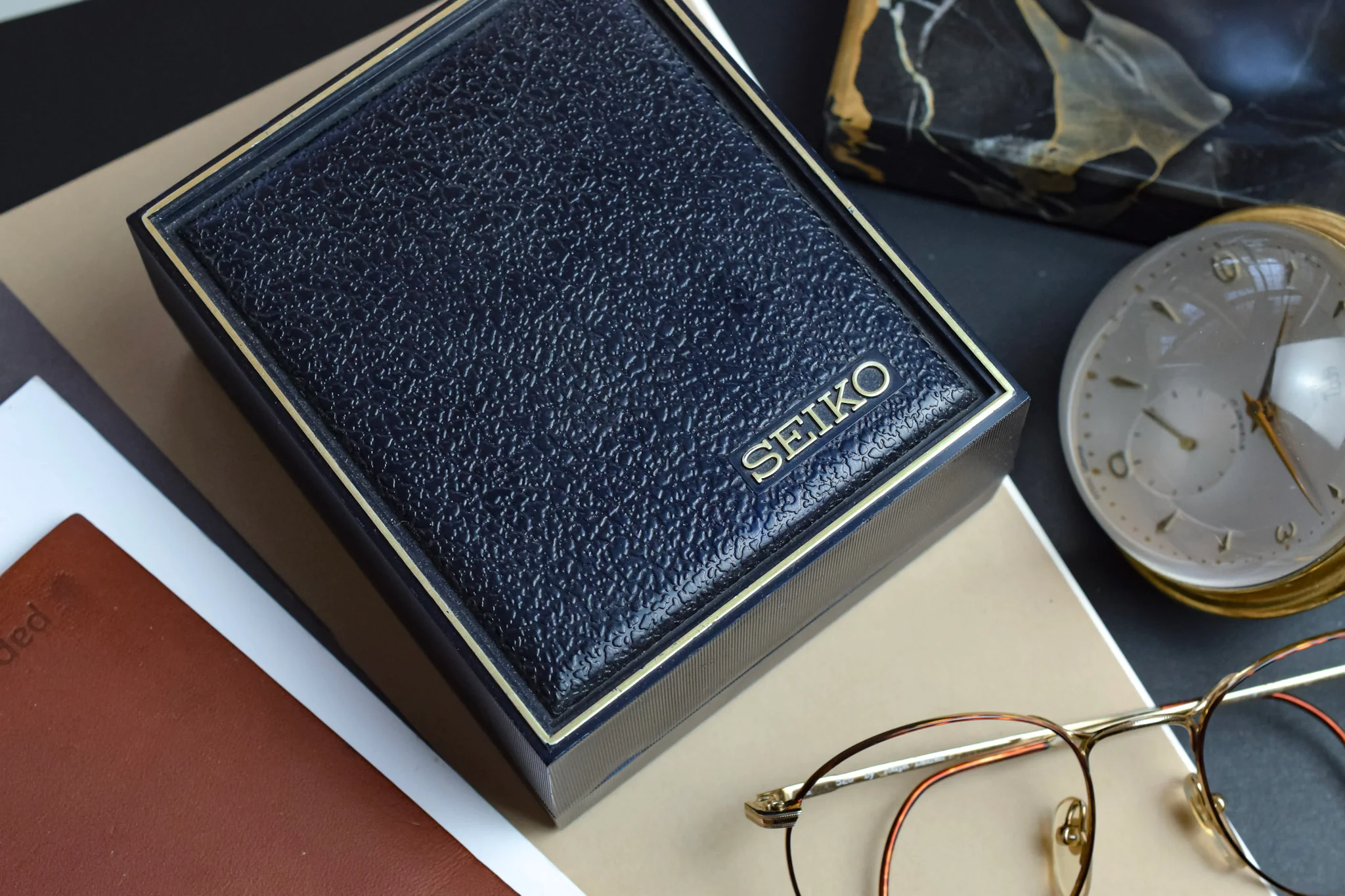 1980 Seiko SQ Golden Cushion Day-Date (Near Mint in Box) - Image 9