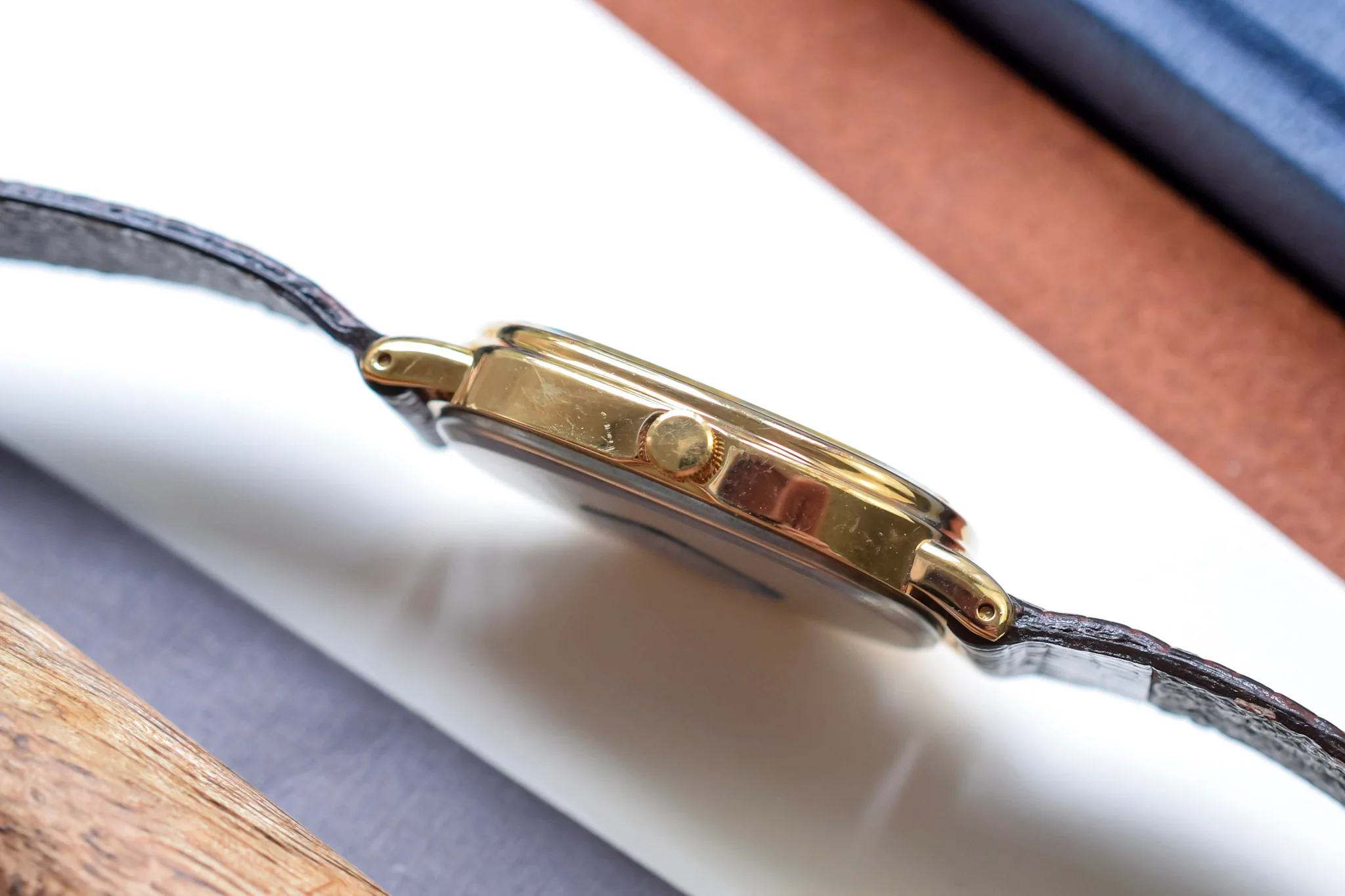 1980s Lorus Sunray Patina Champagne Ellipse - Image 3