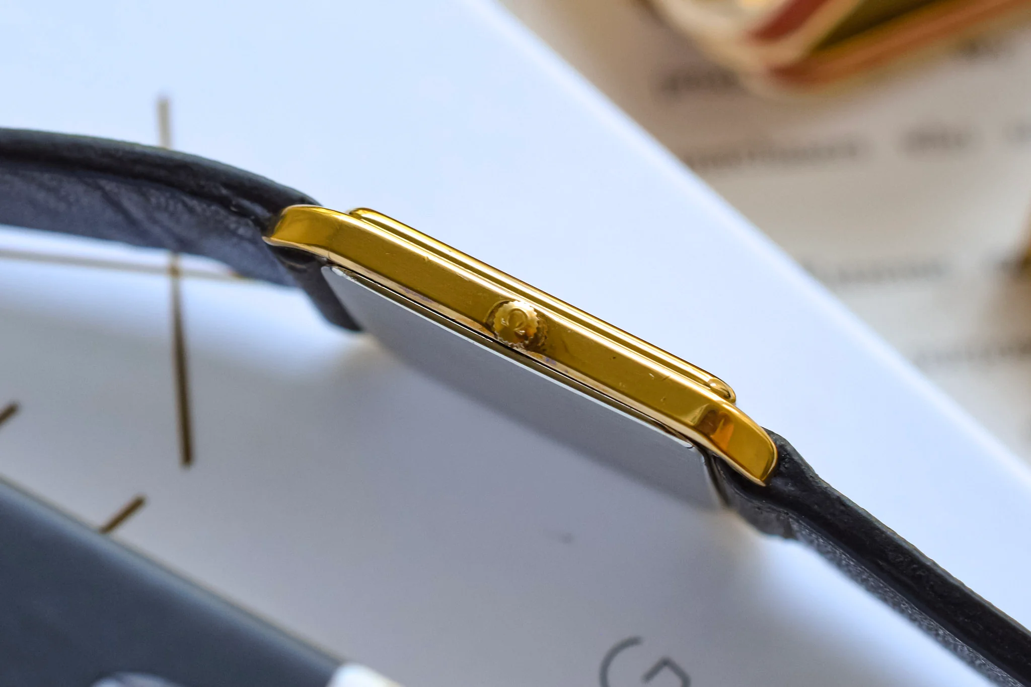 1980s Omega De Ville Champagne Bark Dial Rivoli - Image 4
